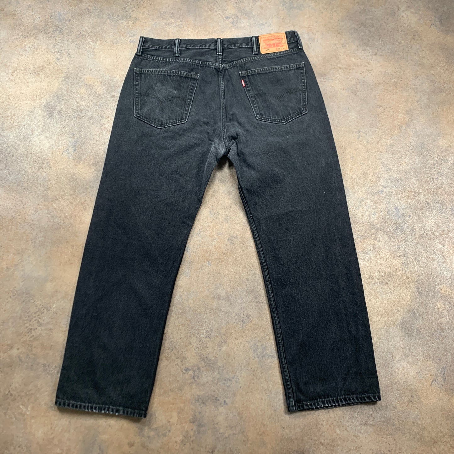 Vintage LEVI'S 505 Jeans W38 L30 Mens Regular Fit Straight Grey