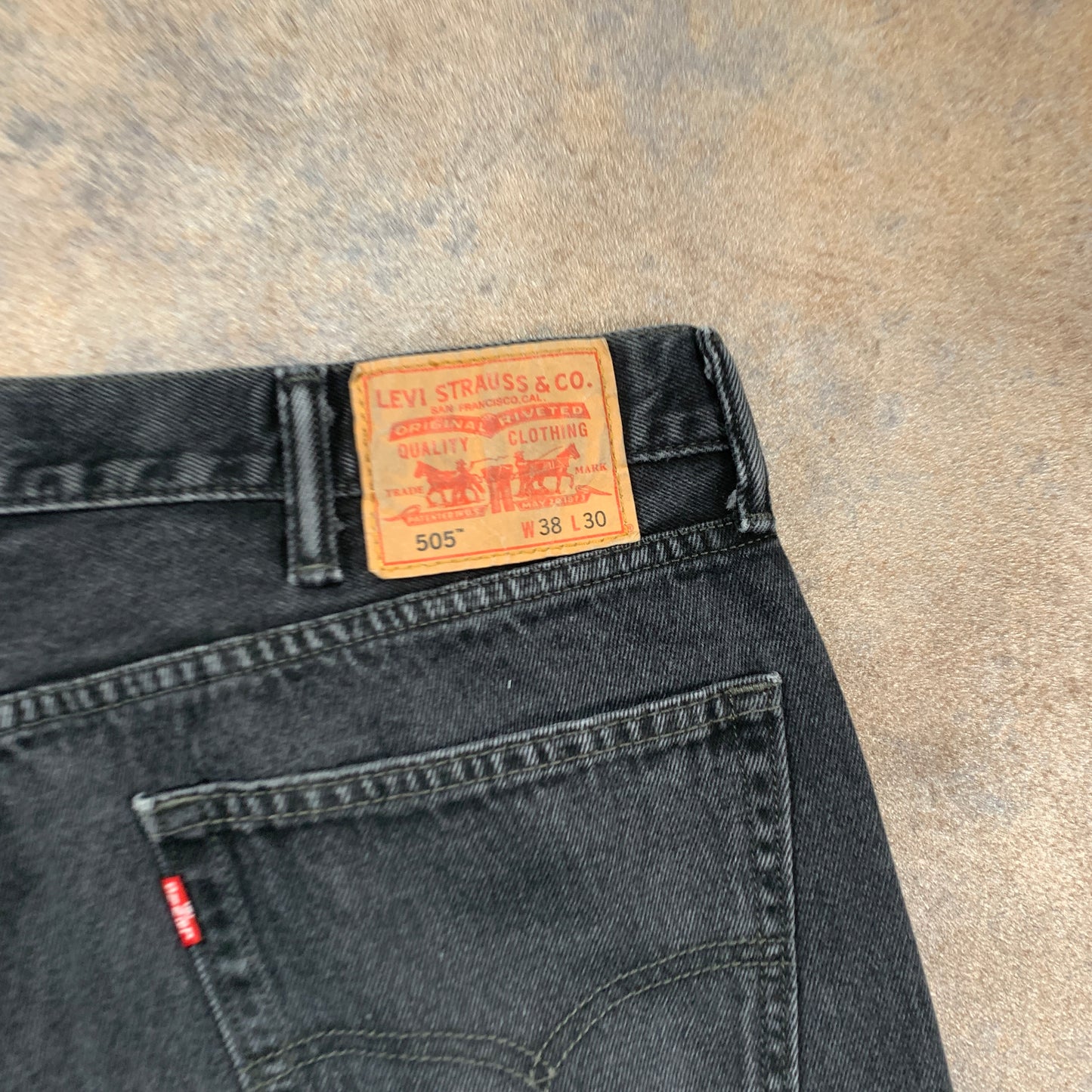 Vintage LEVI'S 505 Jeans W38 L30 Mens Regular Fit Straight Grey