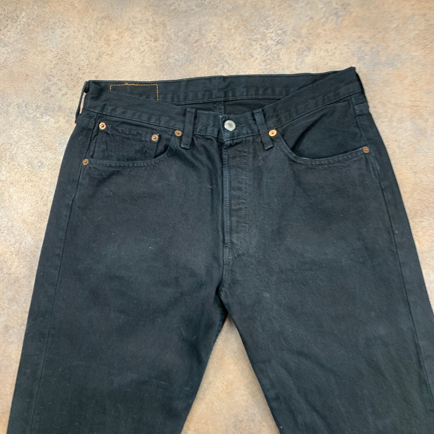 Vintage LEVI'S 501 Jeans W32 L31 Mens Regular Fit Straight Black