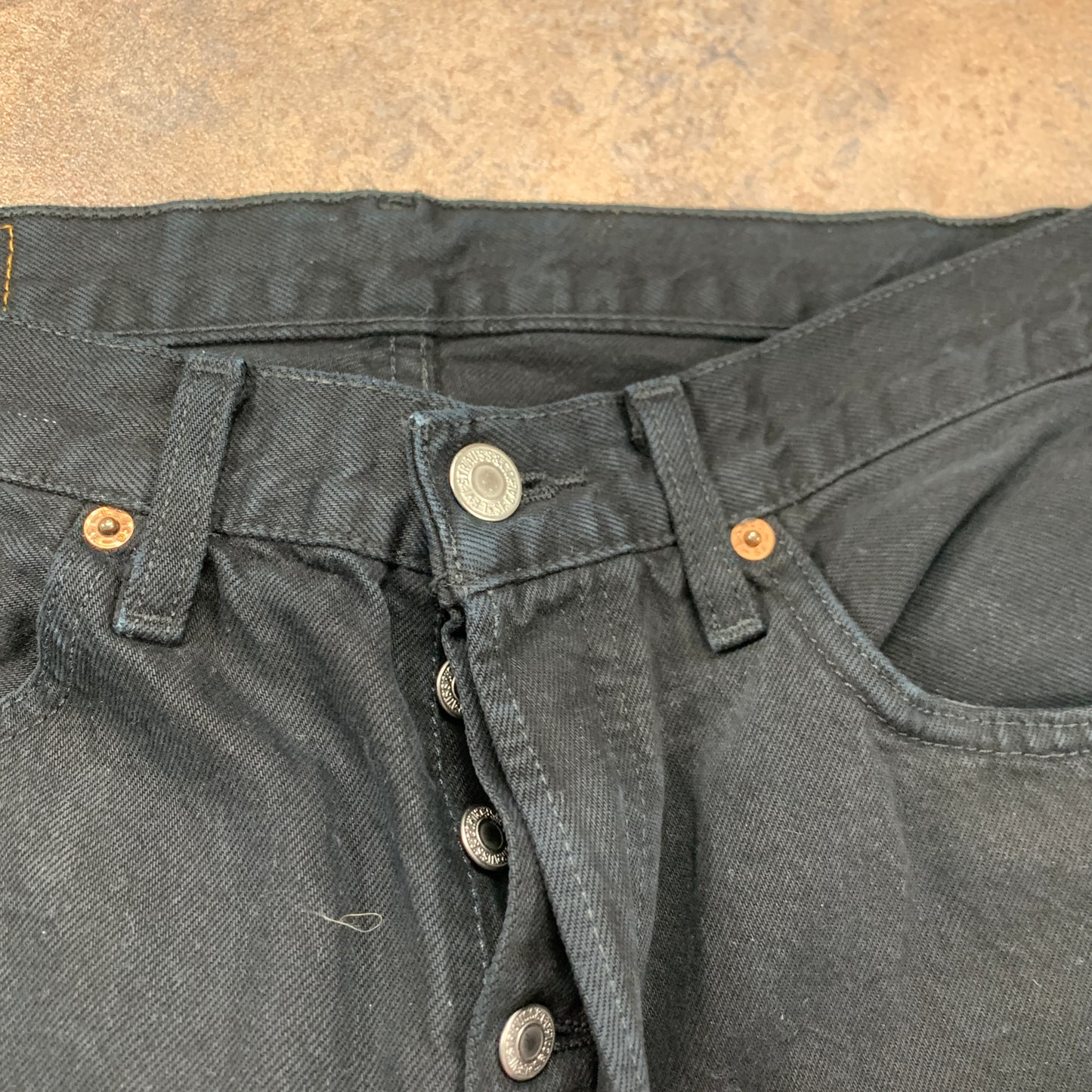 Vintage LEVI'S 501 Jeans W32 L31 Mens Regular Fit Straight Black