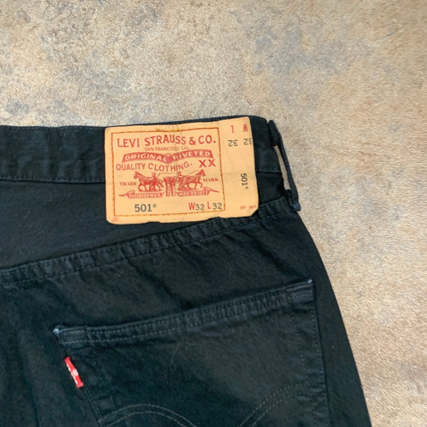 Vintage LEVI'S 501 Jeans W32 L31 Mens Regular Fit Straight Black