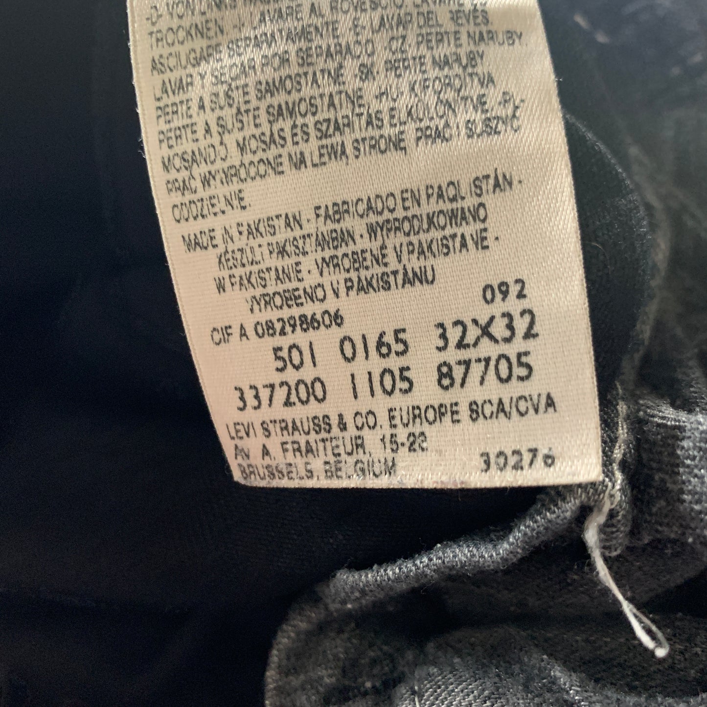Vintage LEVI'S 501 Jeans W32 L31 Mens Regular Fit Straight Black