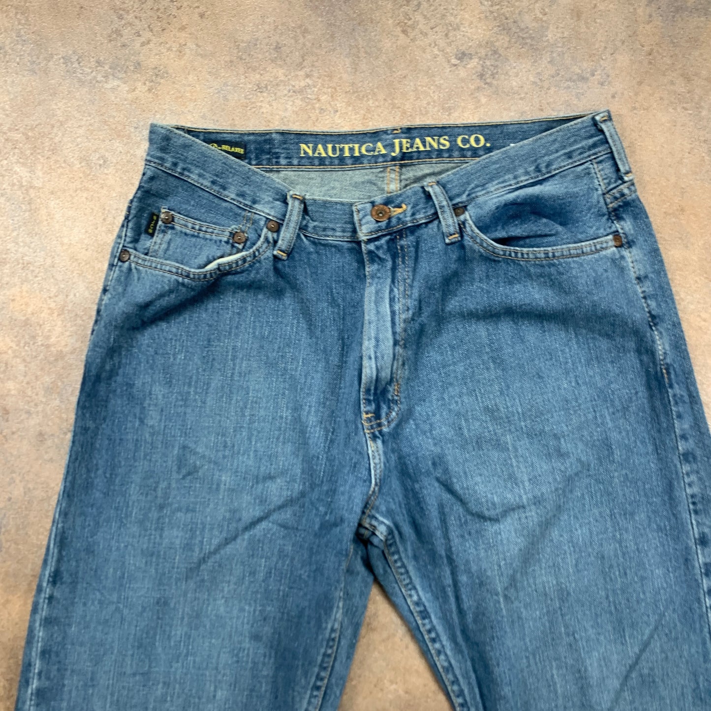 Nautica Jeans W32 L30 Mens Relaxed Fit Straight Blue
