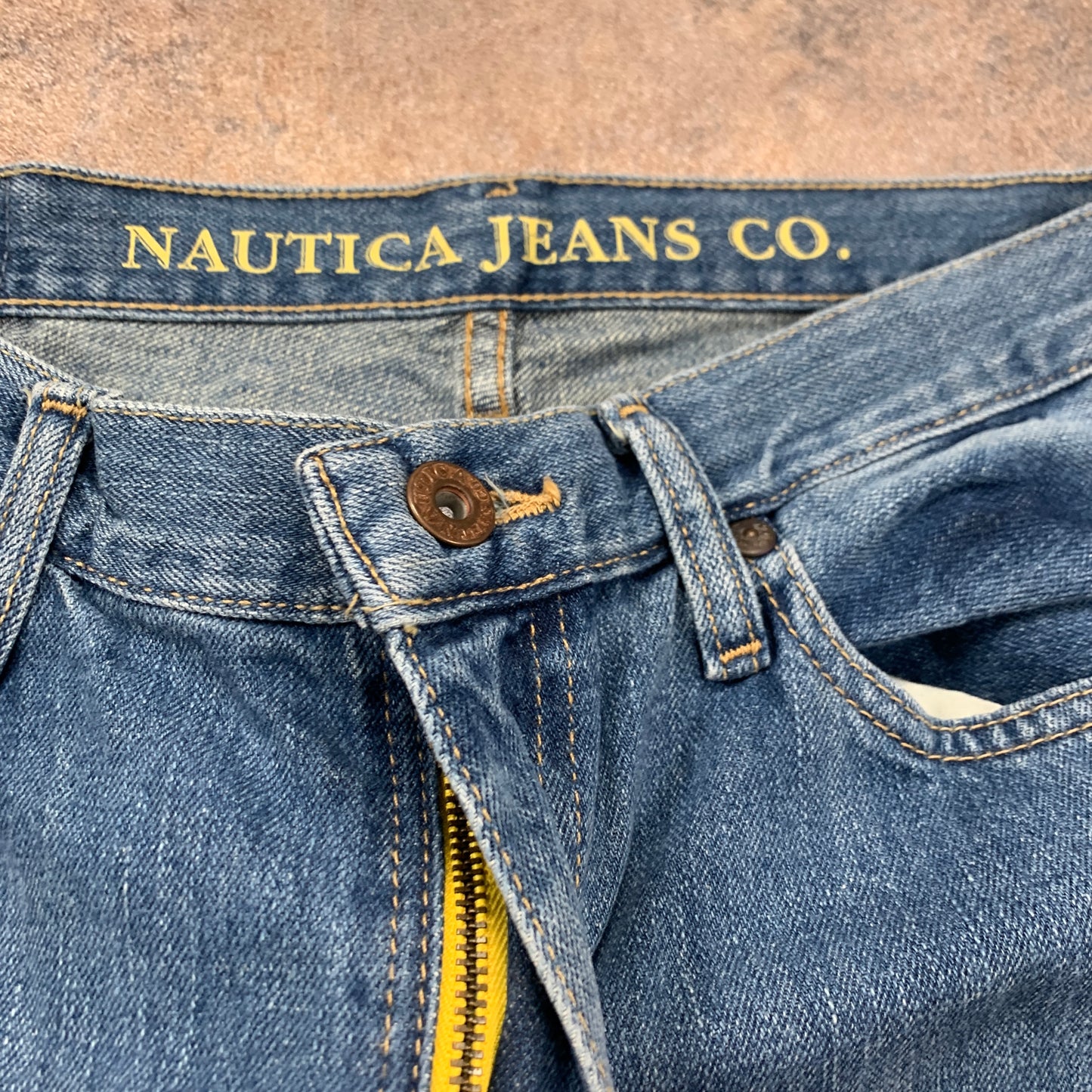 Nautica Jeans W32 L30 Mens Relaxed Fit Straight Blue