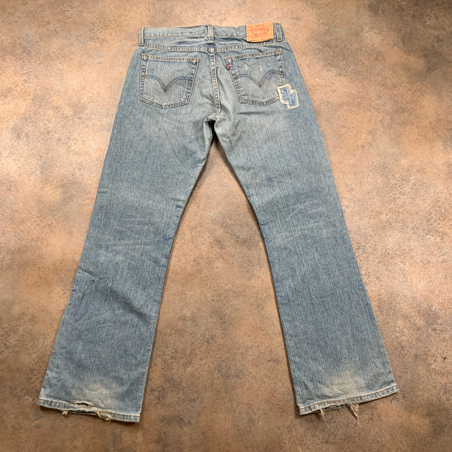 LEVI'S 527 Jeans W32 L32 Mens Bootcut Fit Blue
