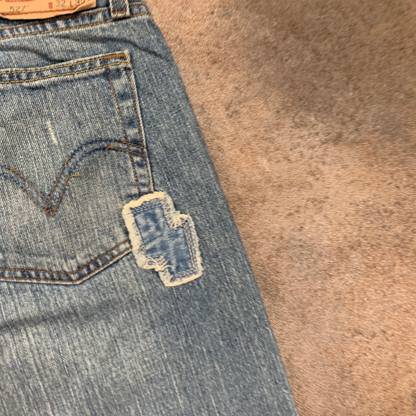 LEVI'S 527 Jeans W32 L32 Mens Bootcut Fit Blue