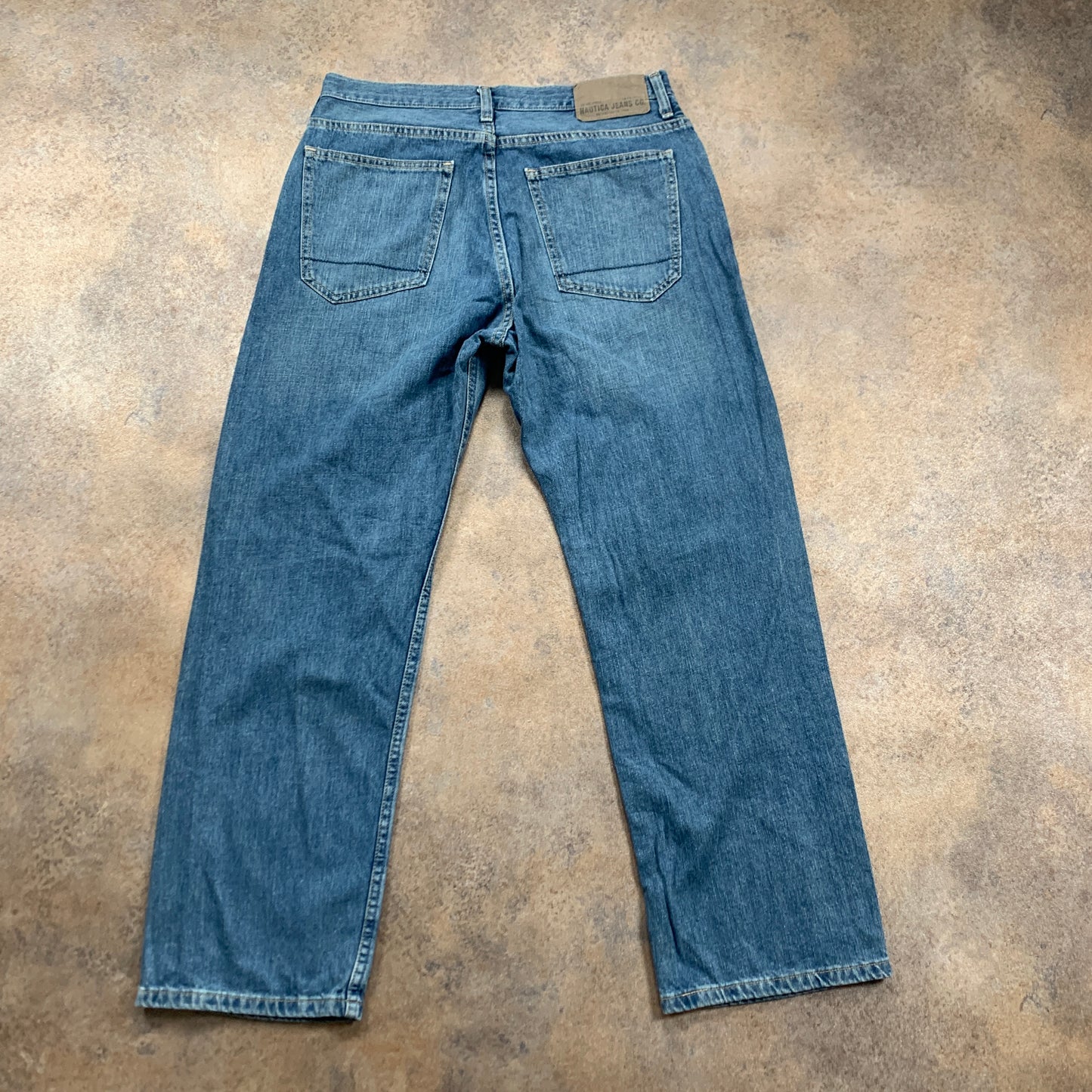 Nautica Jeans W32 L30 Mens Relaxed Fit Straight Blue