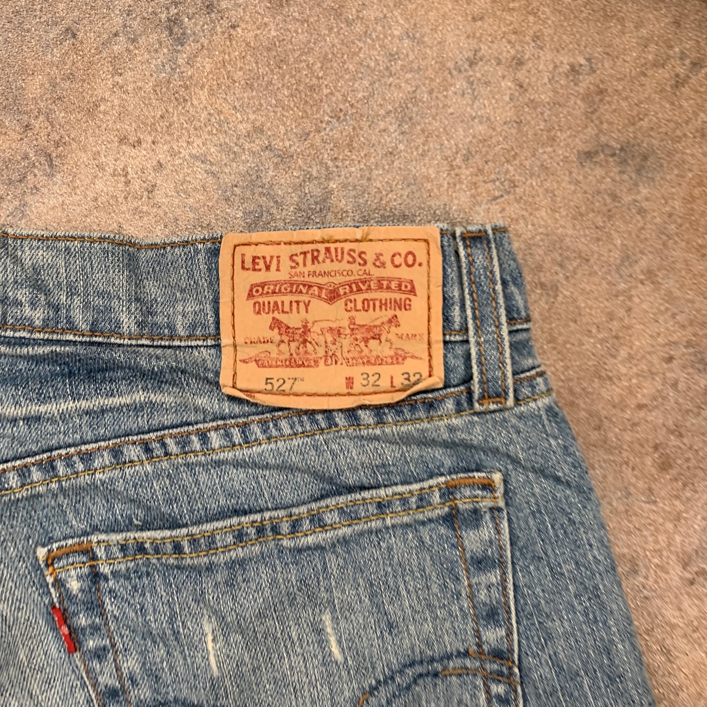 LEVI'S 527 Jeans W32 L32 Mens Bootcut Fit Blue