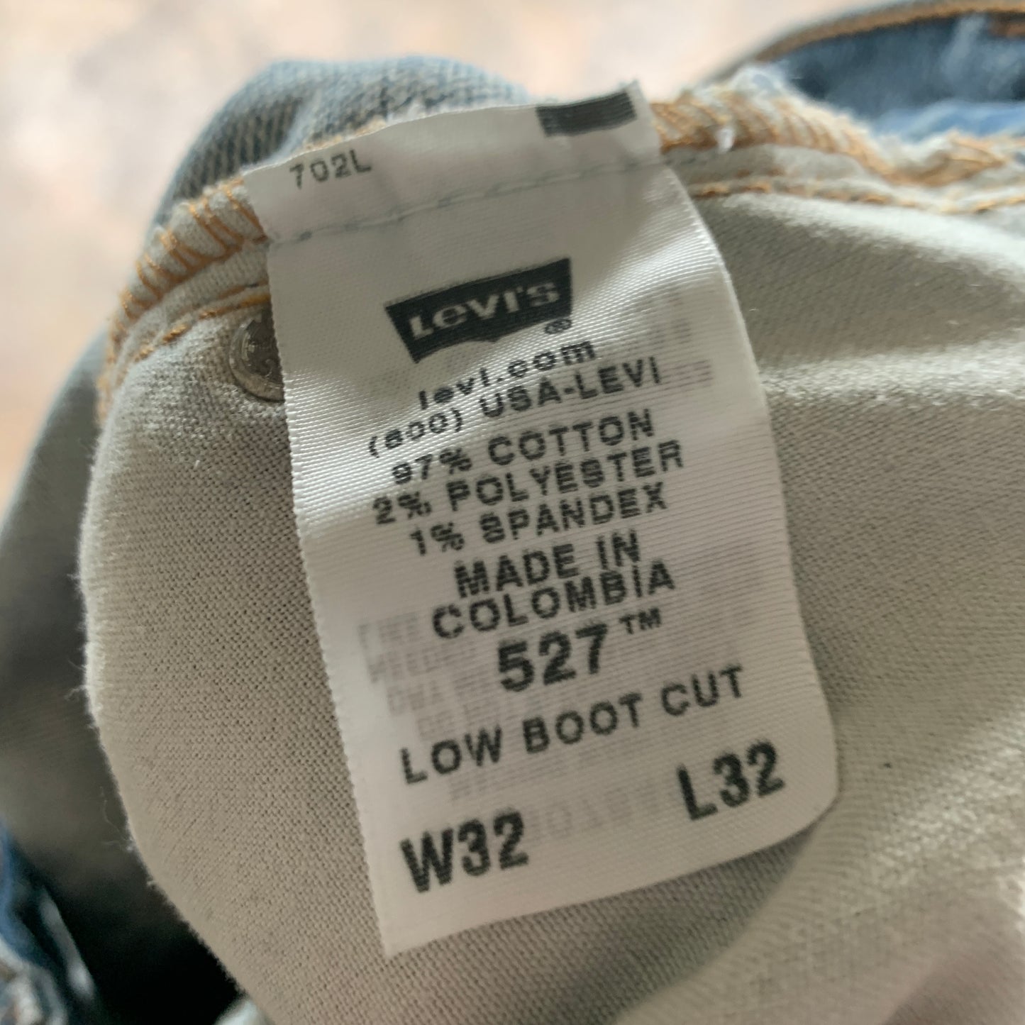 LEVI'S 527 Jeans W32 L32 Mens Bootcut Fit Blue