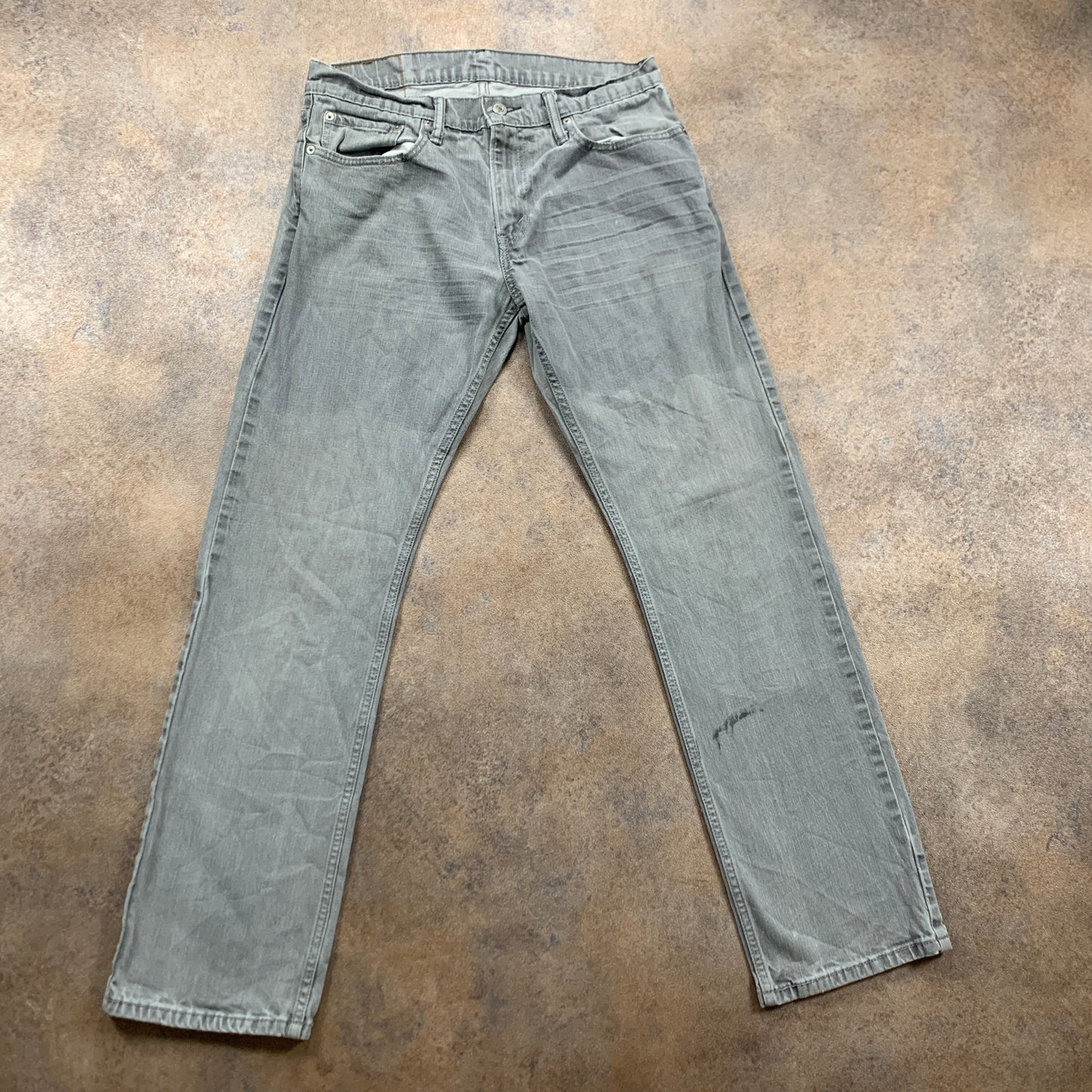 LEVI'S 514 Jeans W32 L30 Mens Regular Fit Straight Grey