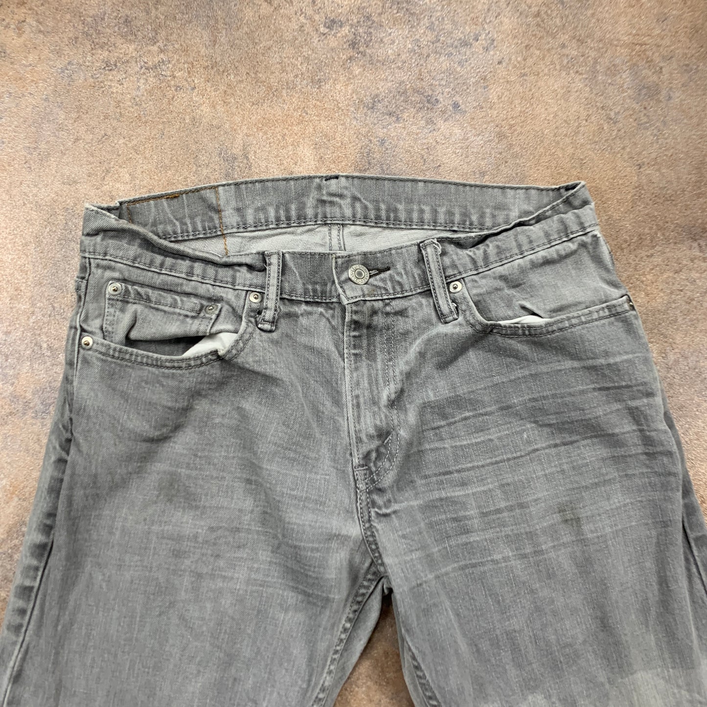 LEVI'S 514 Jeans W32 L30 Mens Regular Fit Straight Grey