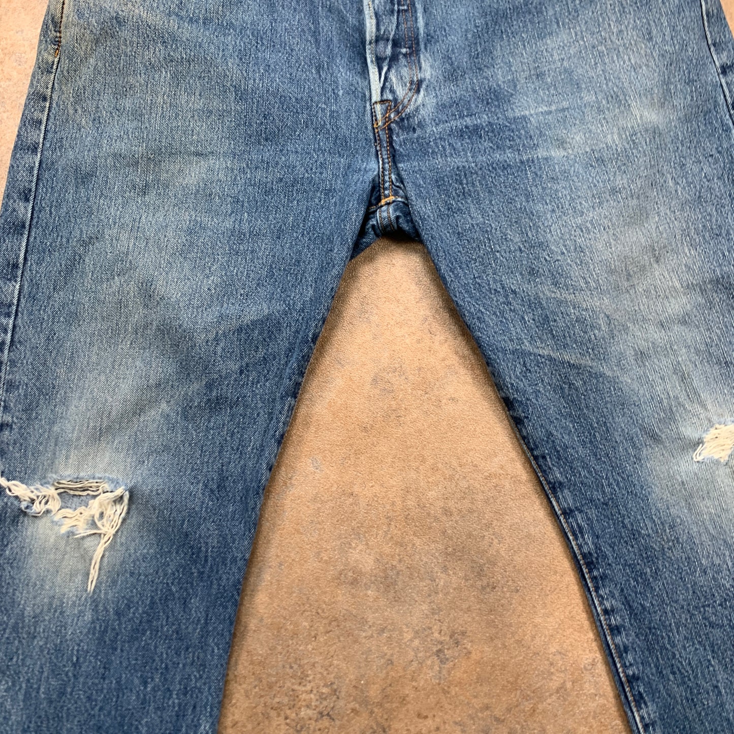 LEVI'S 501 Jeans W38 L31 Mens Regular Fit Straight Blue