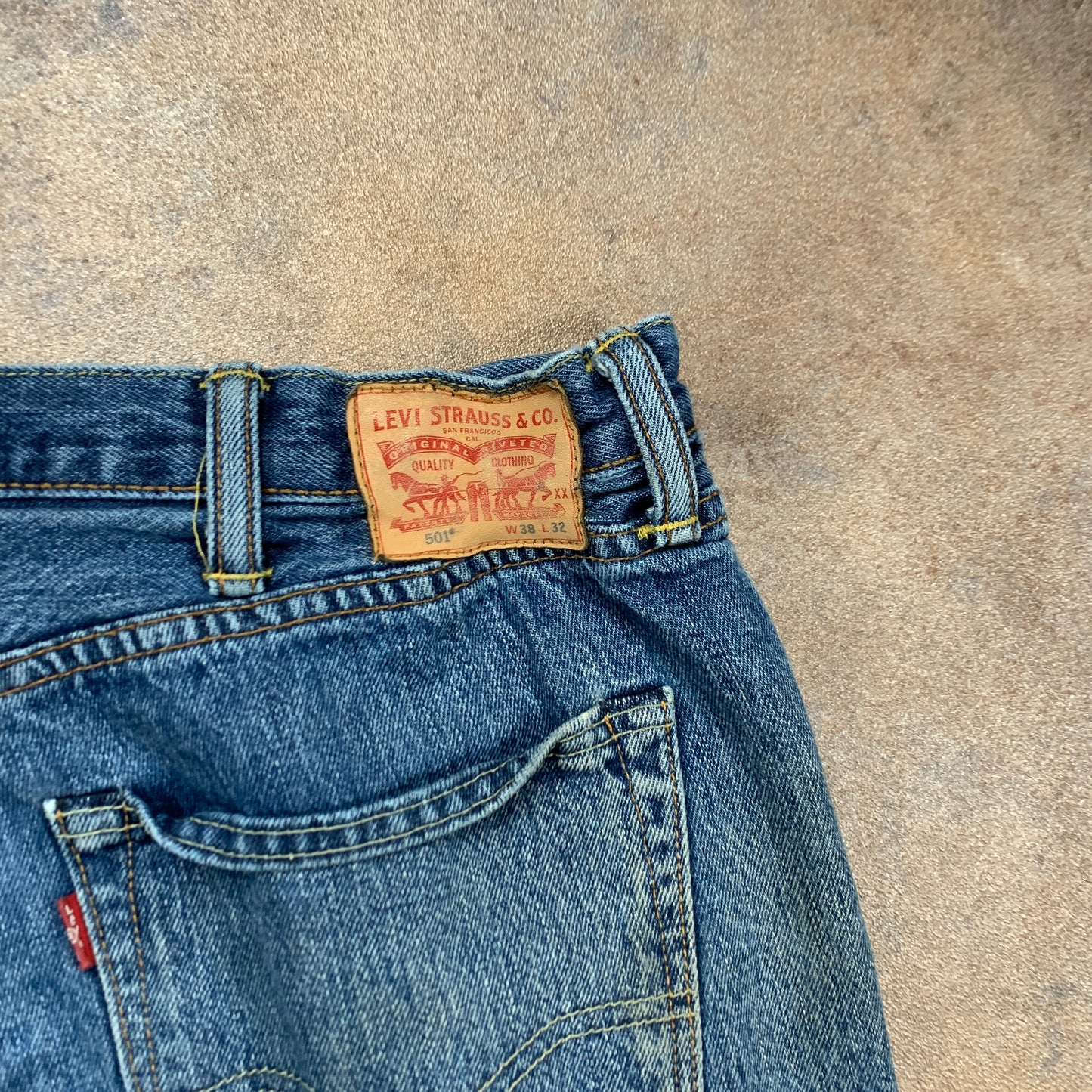LEVI'S 501 Jeans W38 L31 Mens Regular Fit Straight Blue