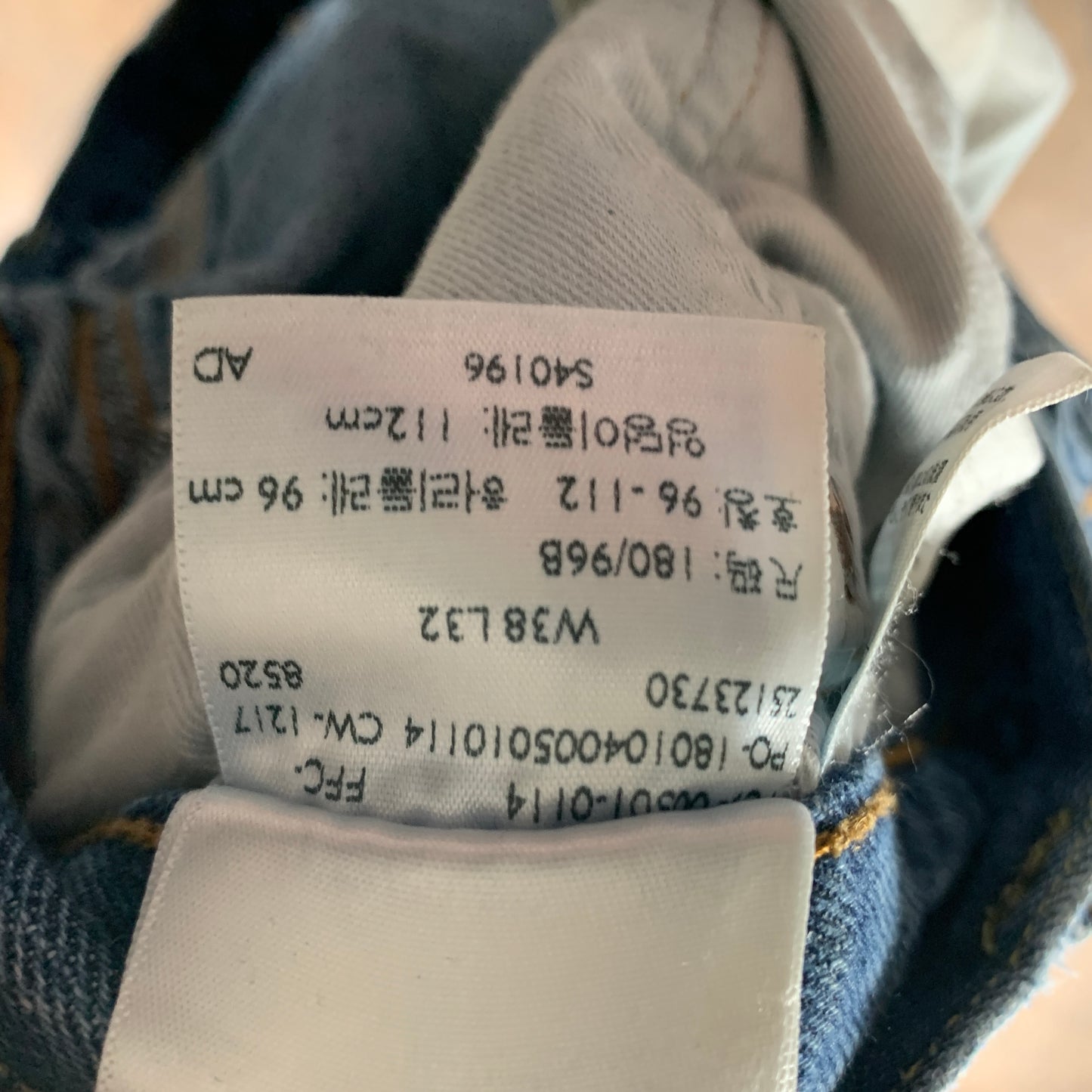 LEVI'S 501 Jeans W38 L31 Mens Regular Fit Straight Blue