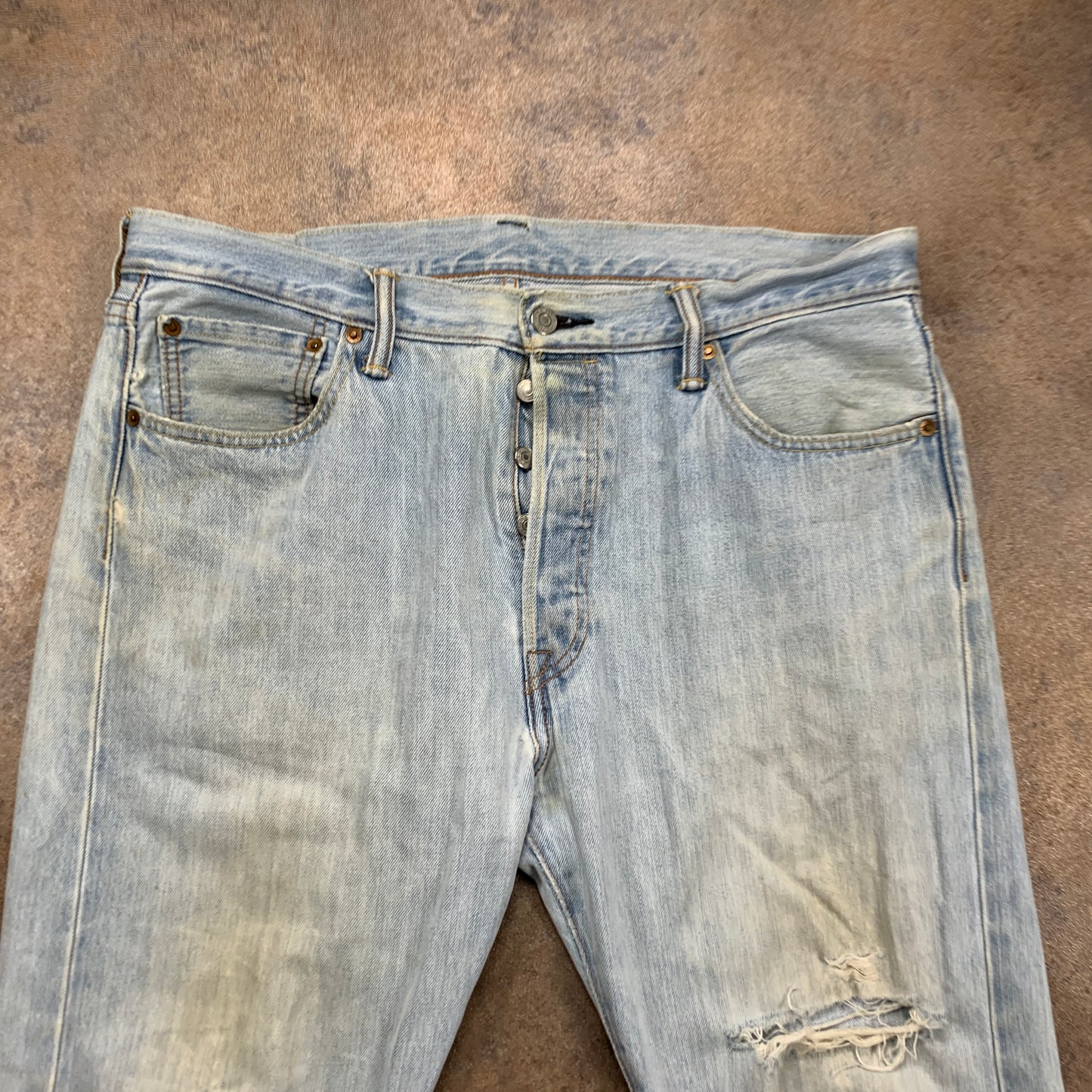 LEVI'S 501 Jeans W36 L30 Mens Regular Fit Straight Blue