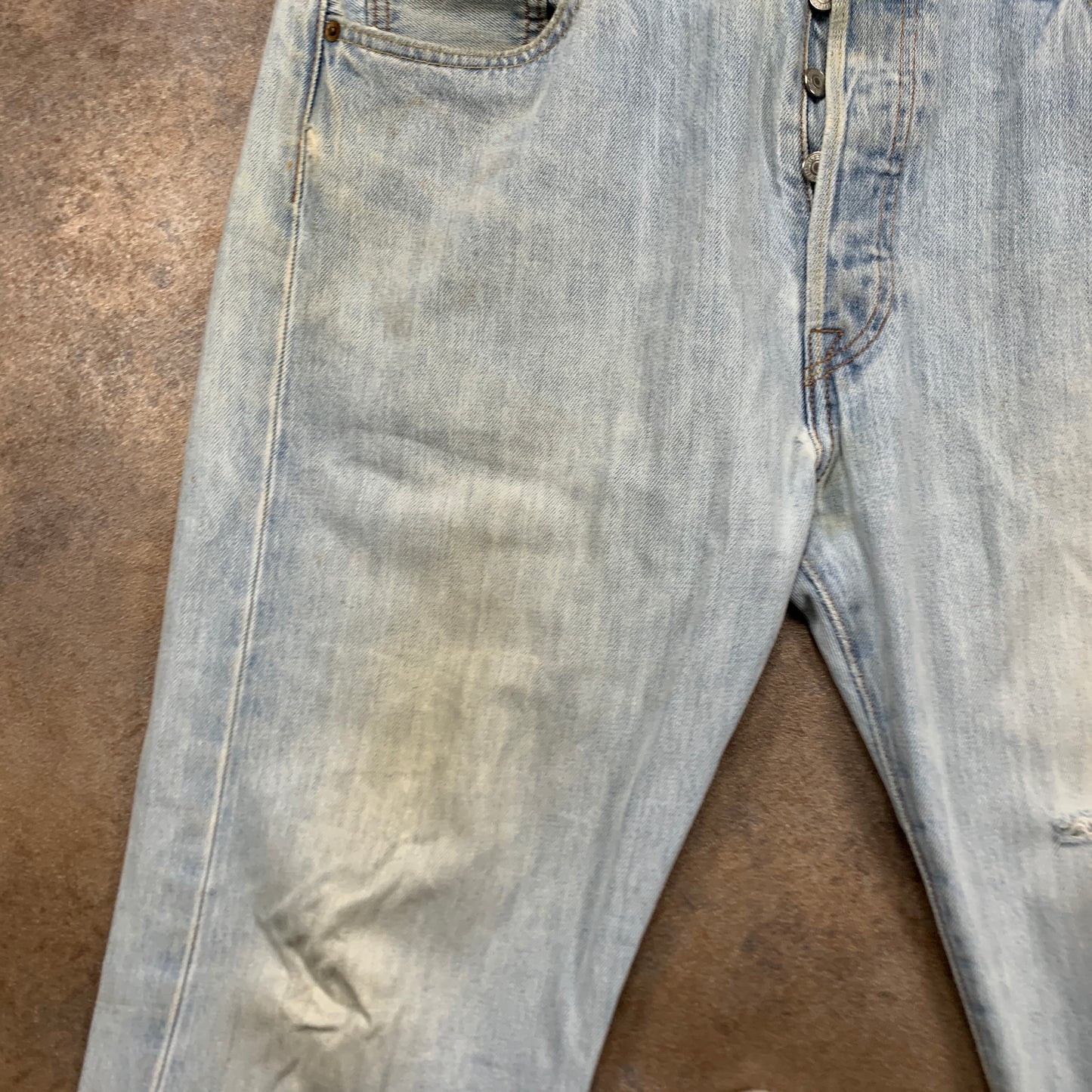 LEVI'S 501 Jeans W36 L30 Mens Regular Fit Straight Blue
