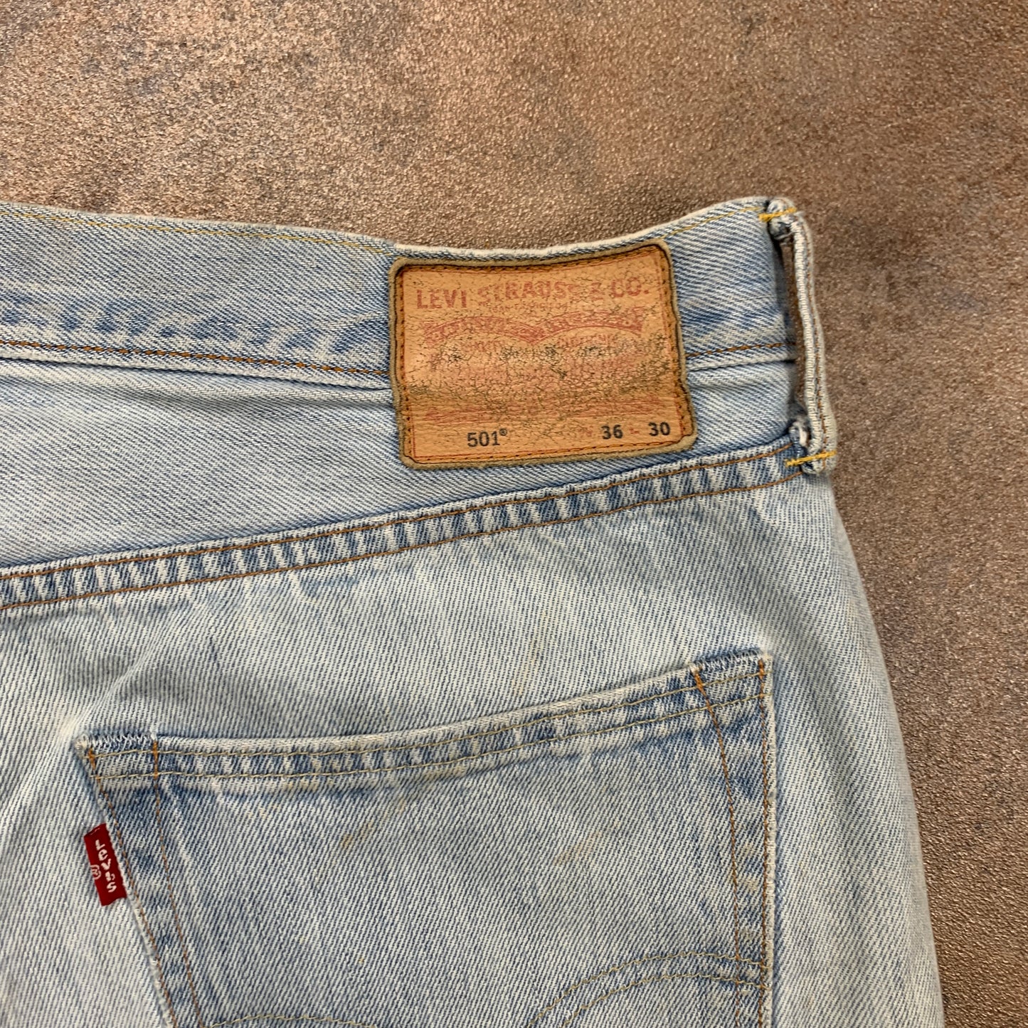 LEVI'S 501 Jeans W36 L30 Mens Regular Fit Straight Blue