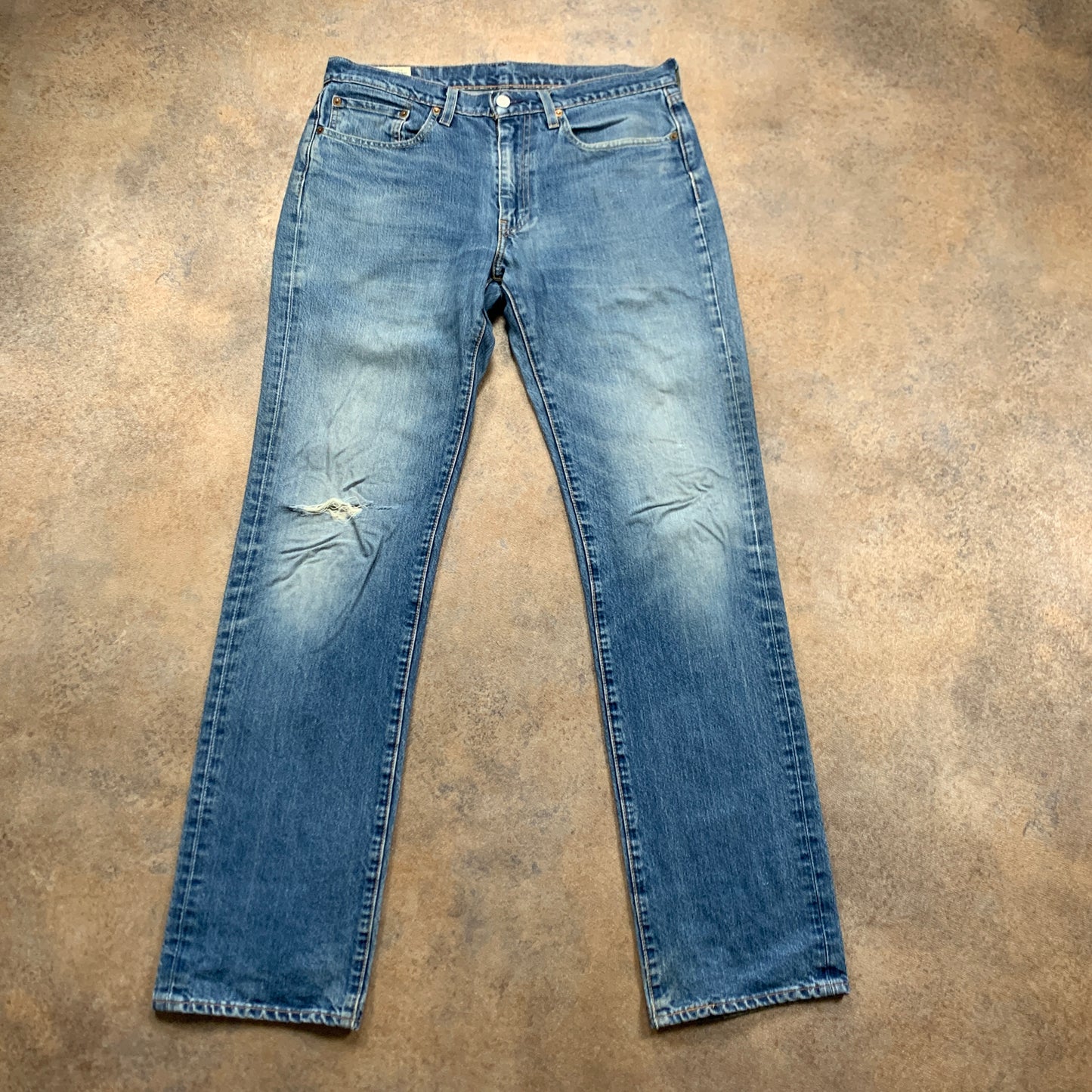 LEVI'S 514 Jeans W32 L33 Mens Regular Fit Straight Blue