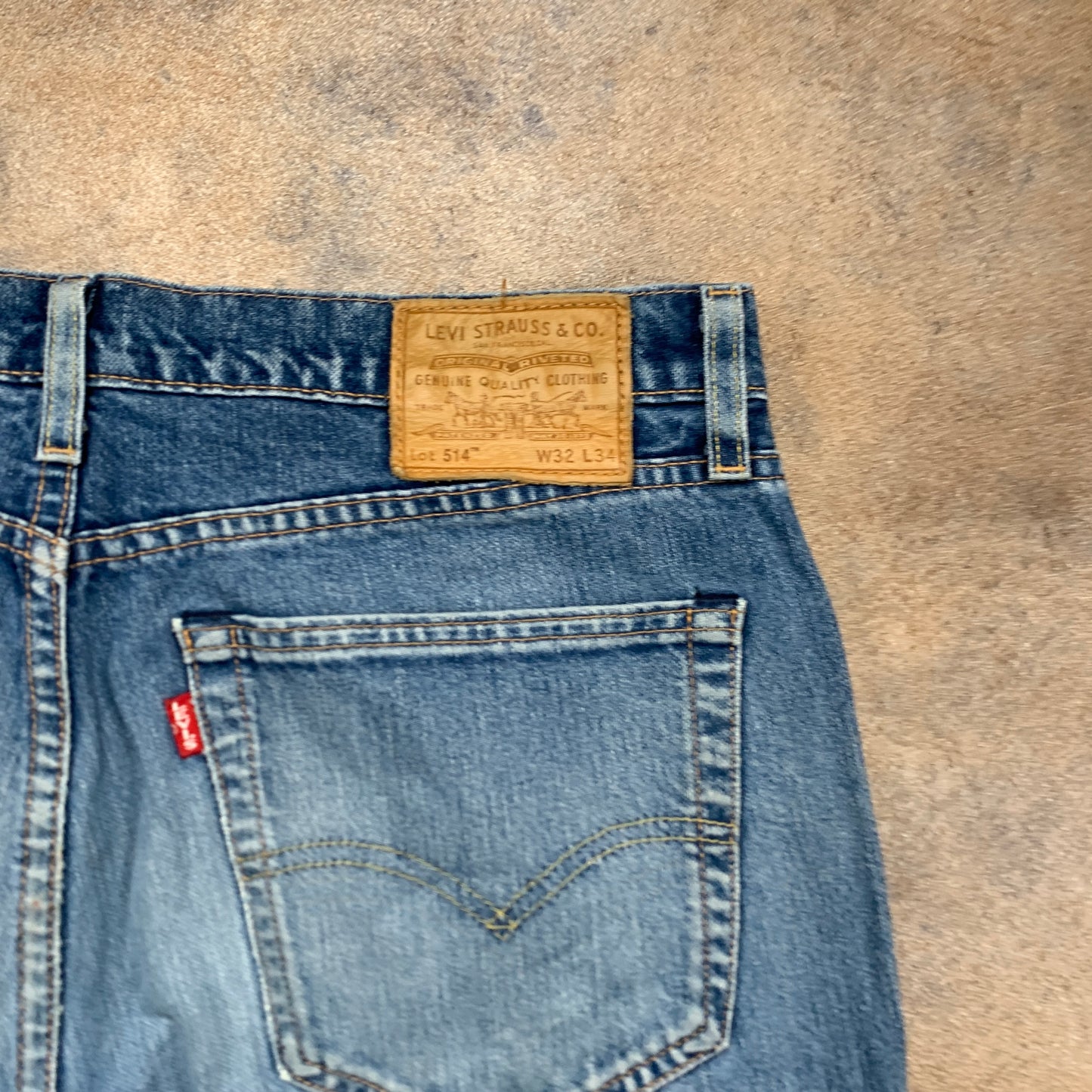 LEVI'S 514 Jeans W32 L33 Mens Regular Fit Straight Blue