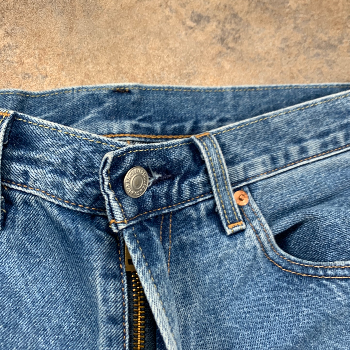 LEVI'S 551 Jeans W32 L29 Mens Regular Fit Straight Blue