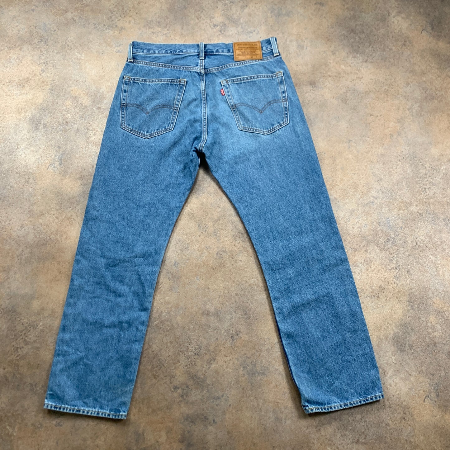 LEVI'S 551 Jeans W32 L29 Mens Regular Fit Straight Blue