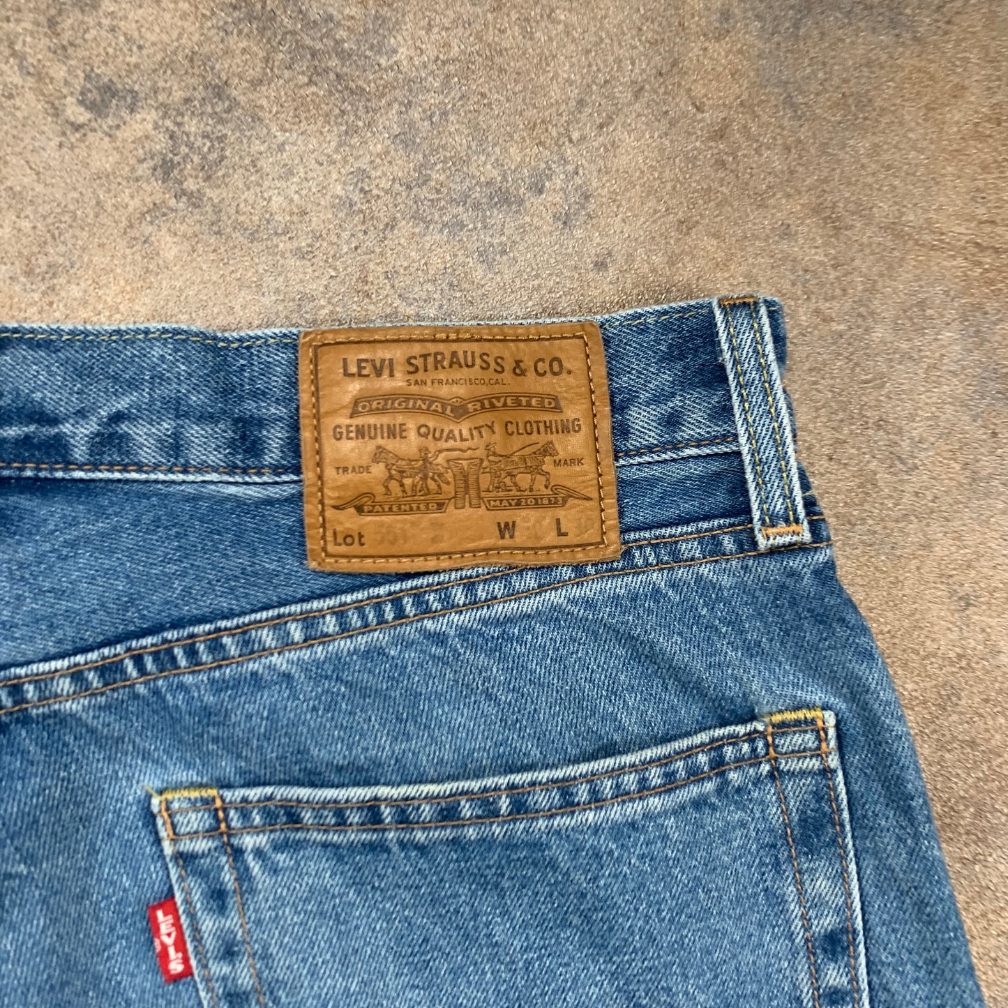 LEVI'S 551 Jeans W32 L29 Mens Regular Fit Straight Blue