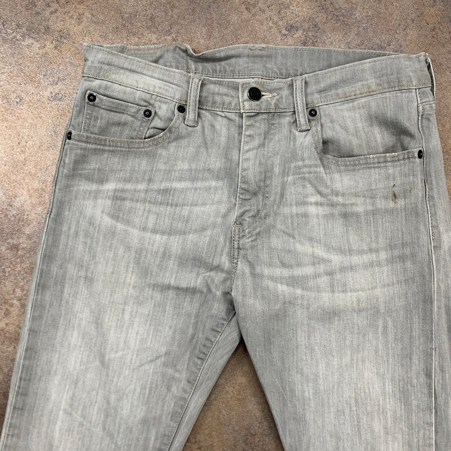 LEVI'S 508 Jeans W30 L29 Mens Slim Fit Straight Grey