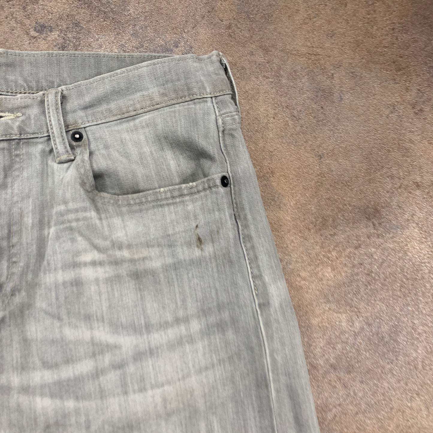 LEVI'S 508 Jeans W30 L29 Mens Slim Fit Straight Grey