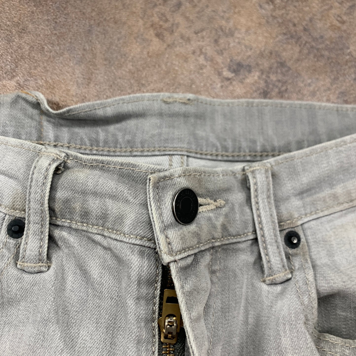 LEVI'S 508 Jeans W30 L29 Mens Slim Fit Straight Grey
