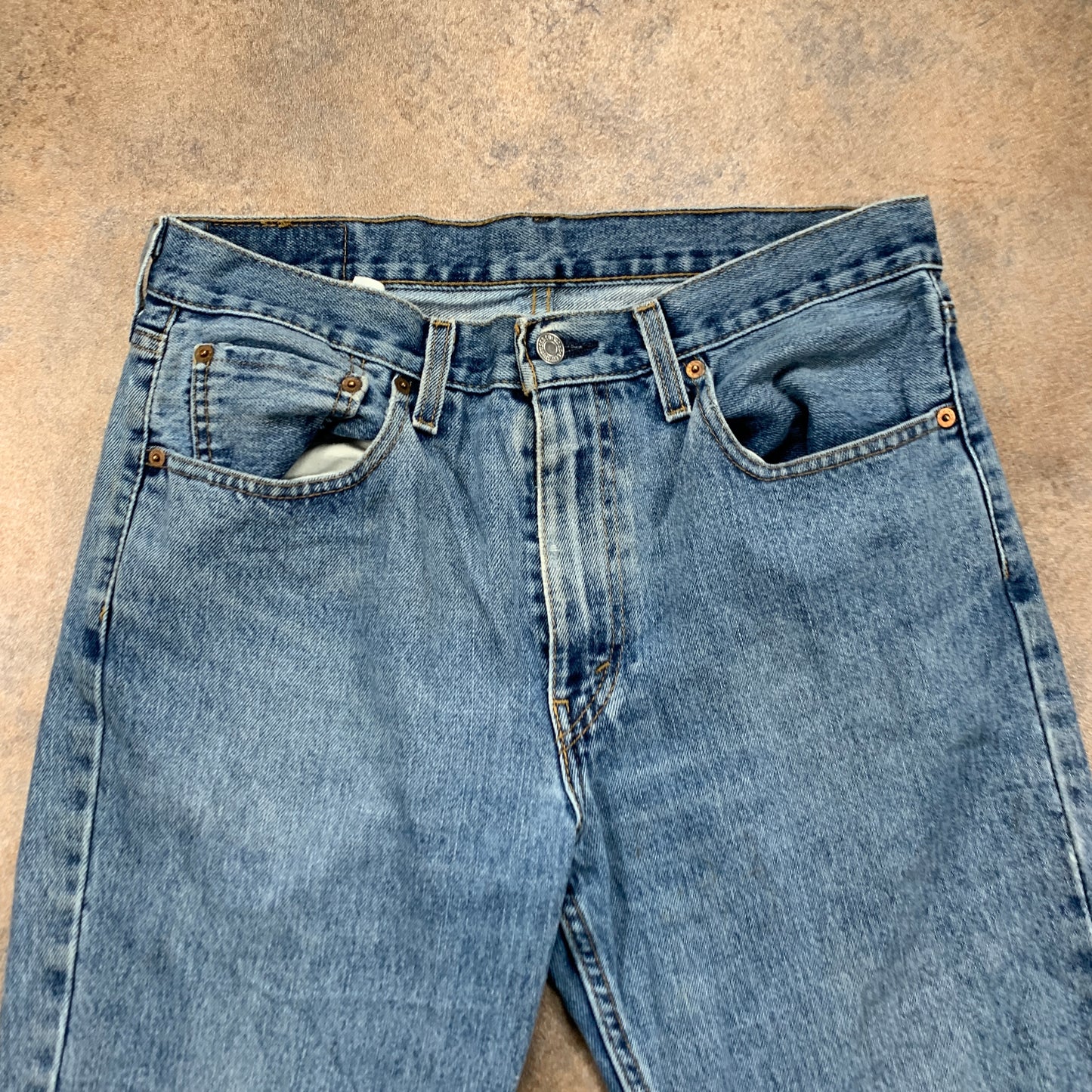 LEVI'S 516 Jeans W33 L29 Mens Regular Fit Straight Blue