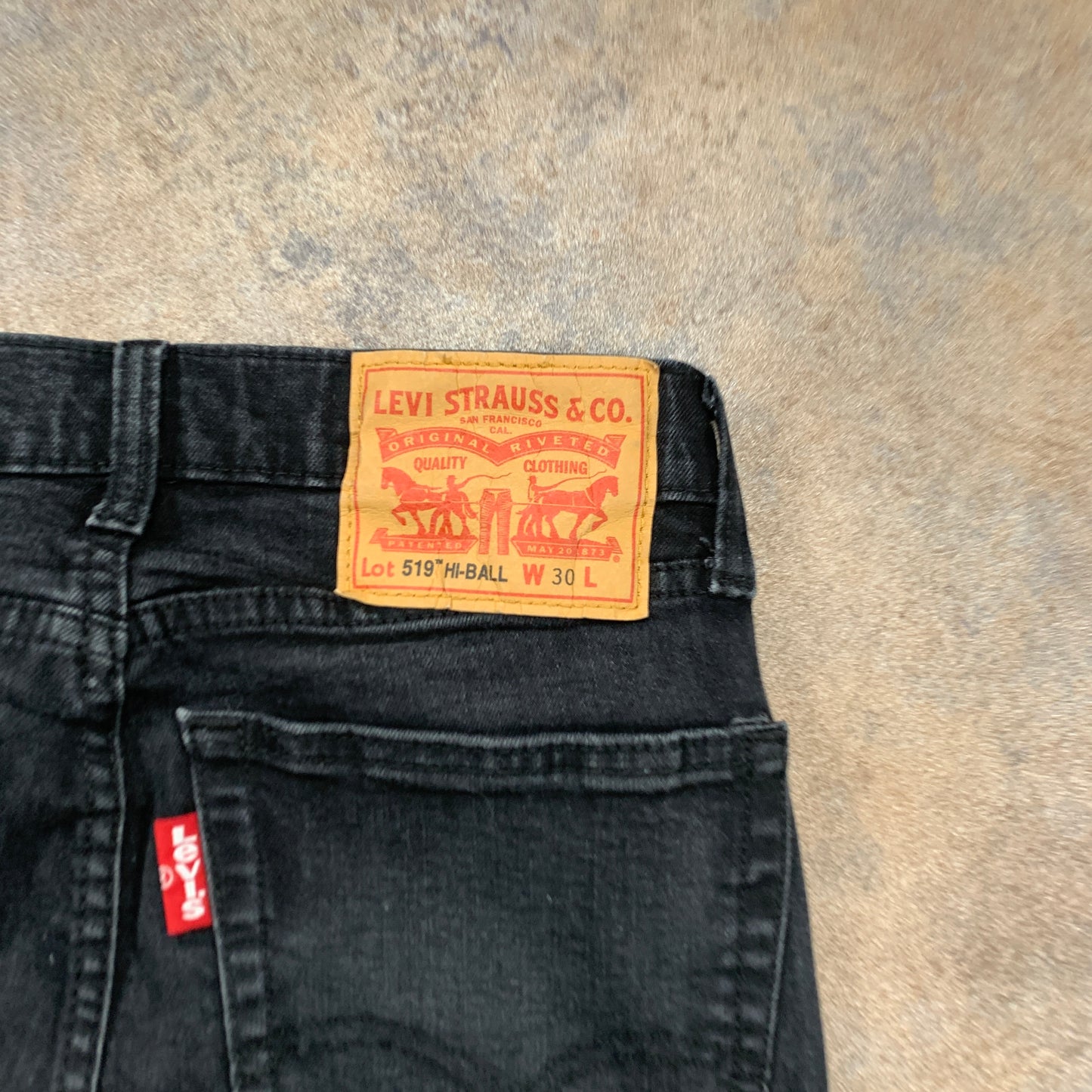 LEVI'S 519 Jeans W30 L28 Mens Skinny Fit Grey