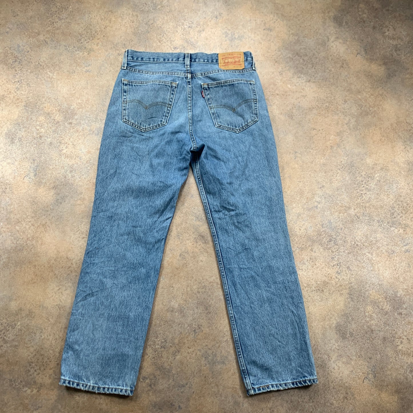 LEVI'S 516 Jeans W33 L29 Mens Regular Fit Straight Blue