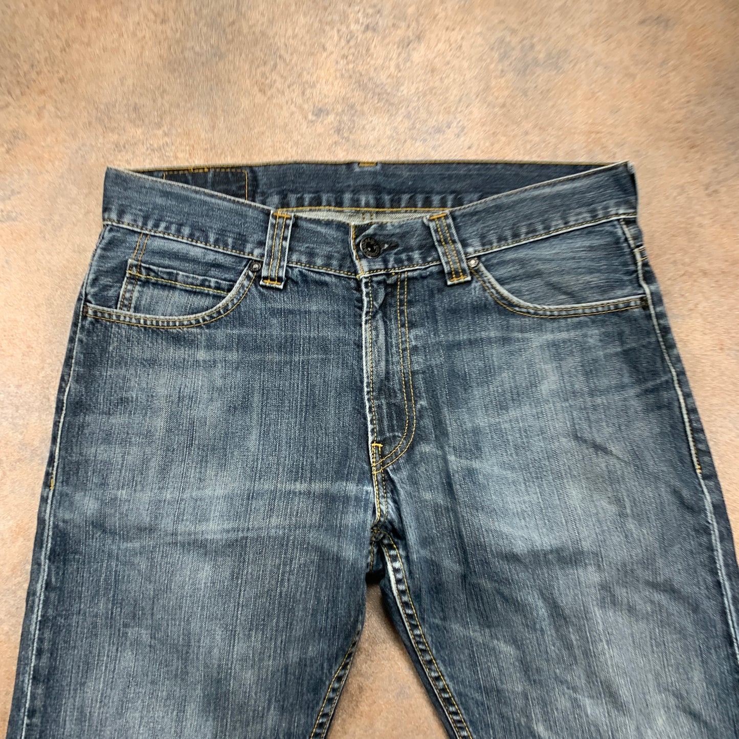LEVI'S 506 Jeans W34 L31 Mens Regular Fit Straight Blue