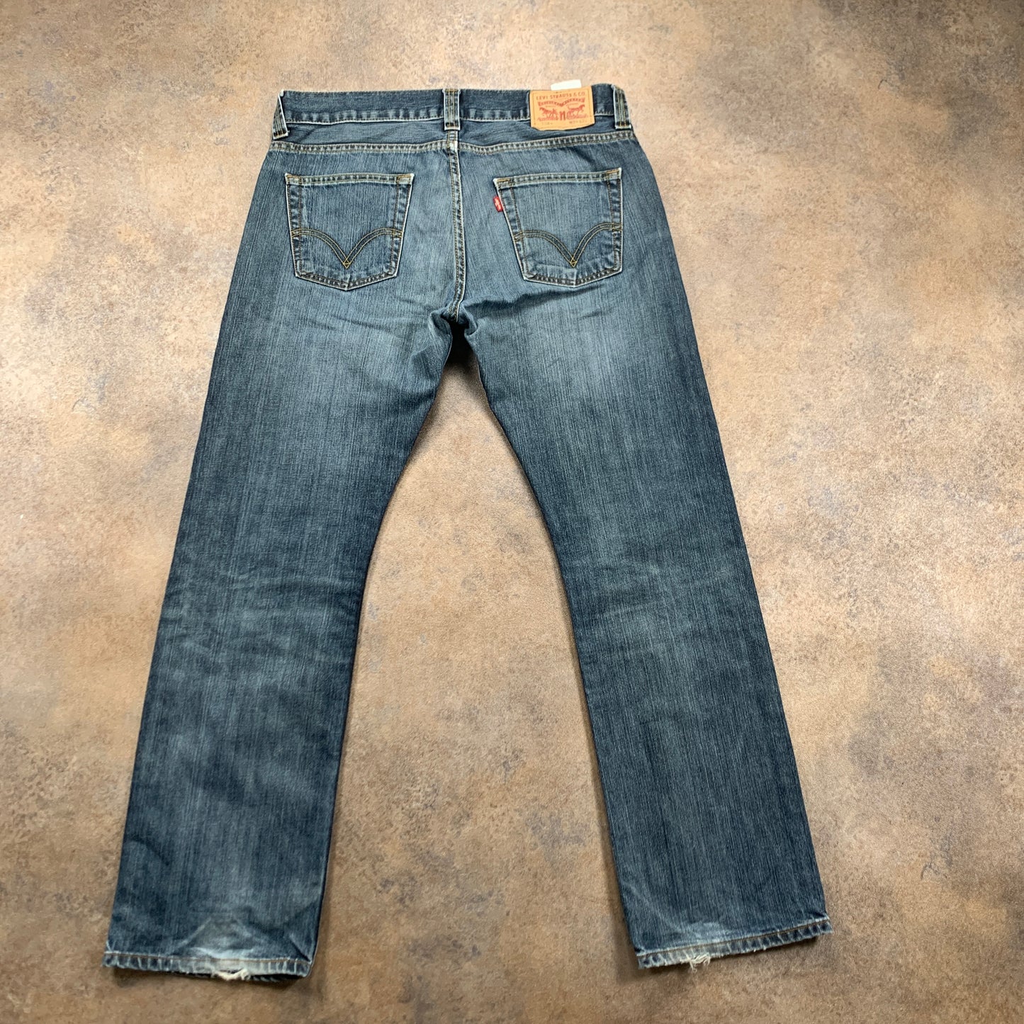 LEVI'S 506 Jeans W34 L31 Mens Regular Fit Straight Blue