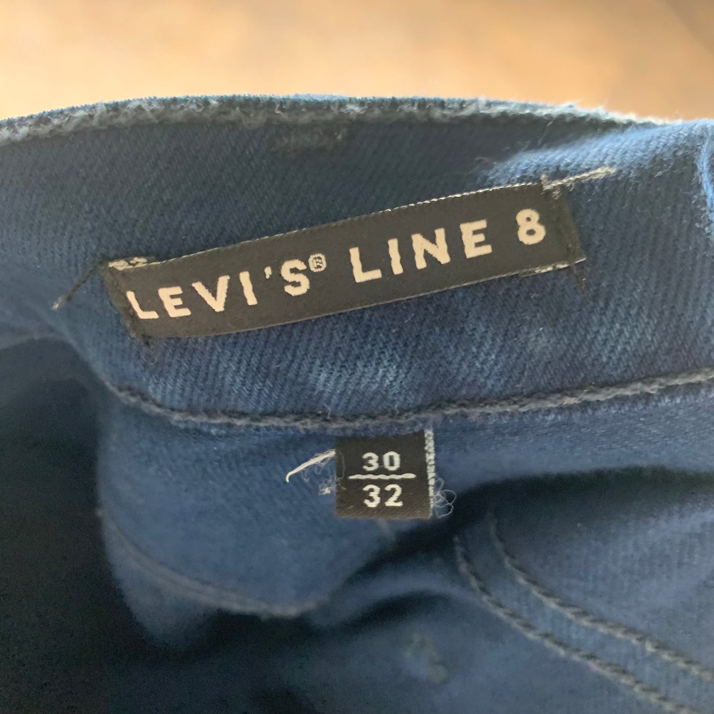LEVI'S Line 8 Jeans W30 L31 Mens Slim Fit Straight Blue