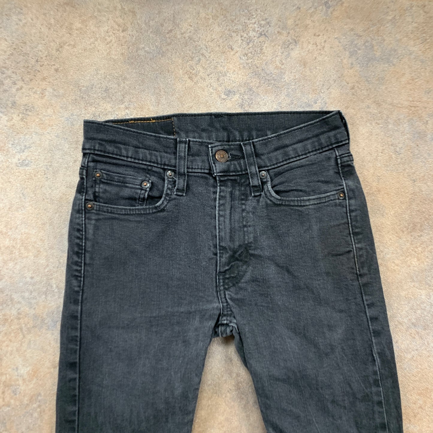 LEVI'S 519 Jeans W28 L28 Mens Skinny Fit Grey