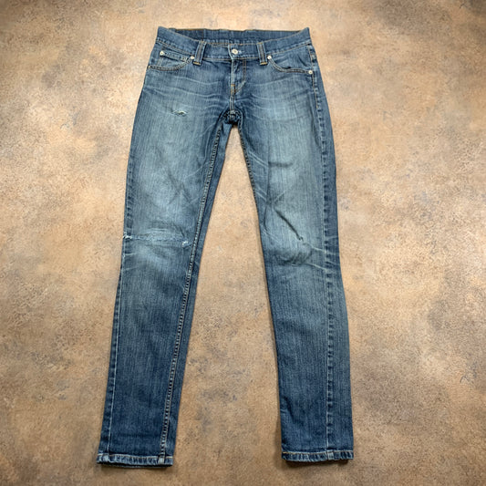 Vintage LEVI'S 603 Jeans W29 L34 Mens Skinny Fit Blue