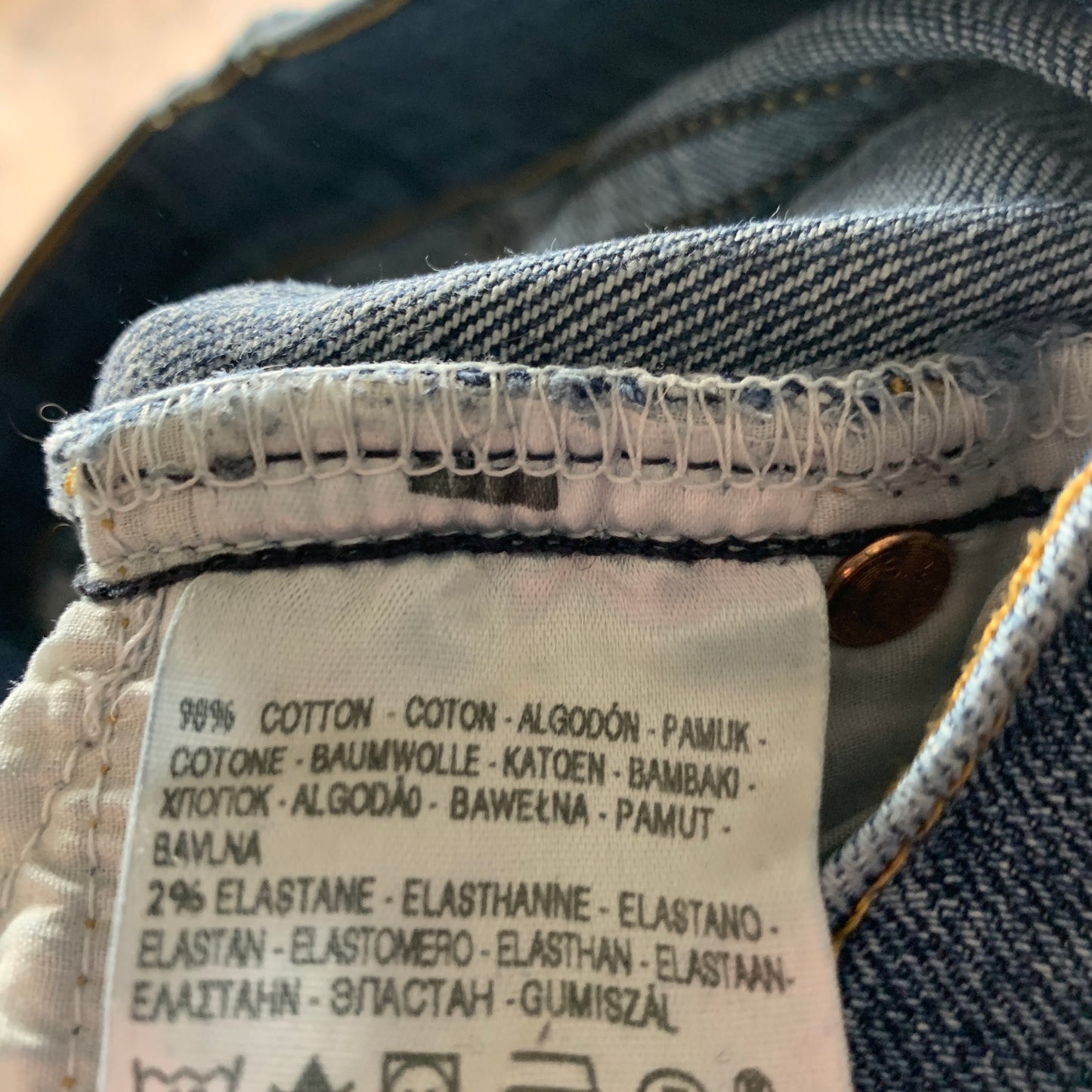 Vintage LEVI'S 603 Jeans W29 L34 Mens Skinny Fit Blue