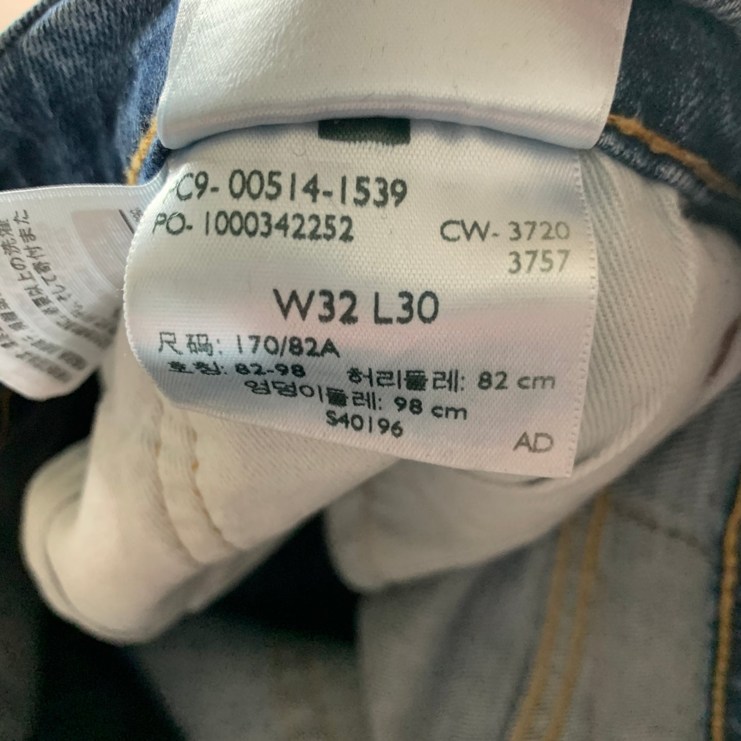 LEVI'S 514 Jeans W32 L29 Mens Regular Fit Straight Blue