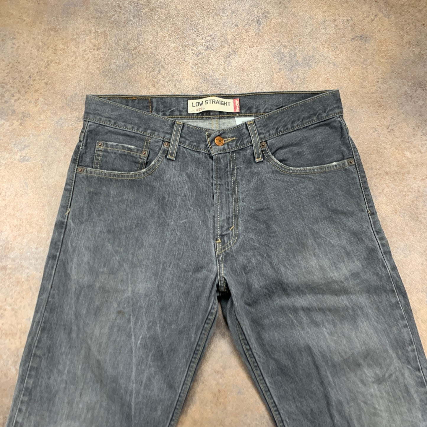 Vintage LEVI'S 529 Jeans W32 L32 Mens Relaxed Fit Straight Grey