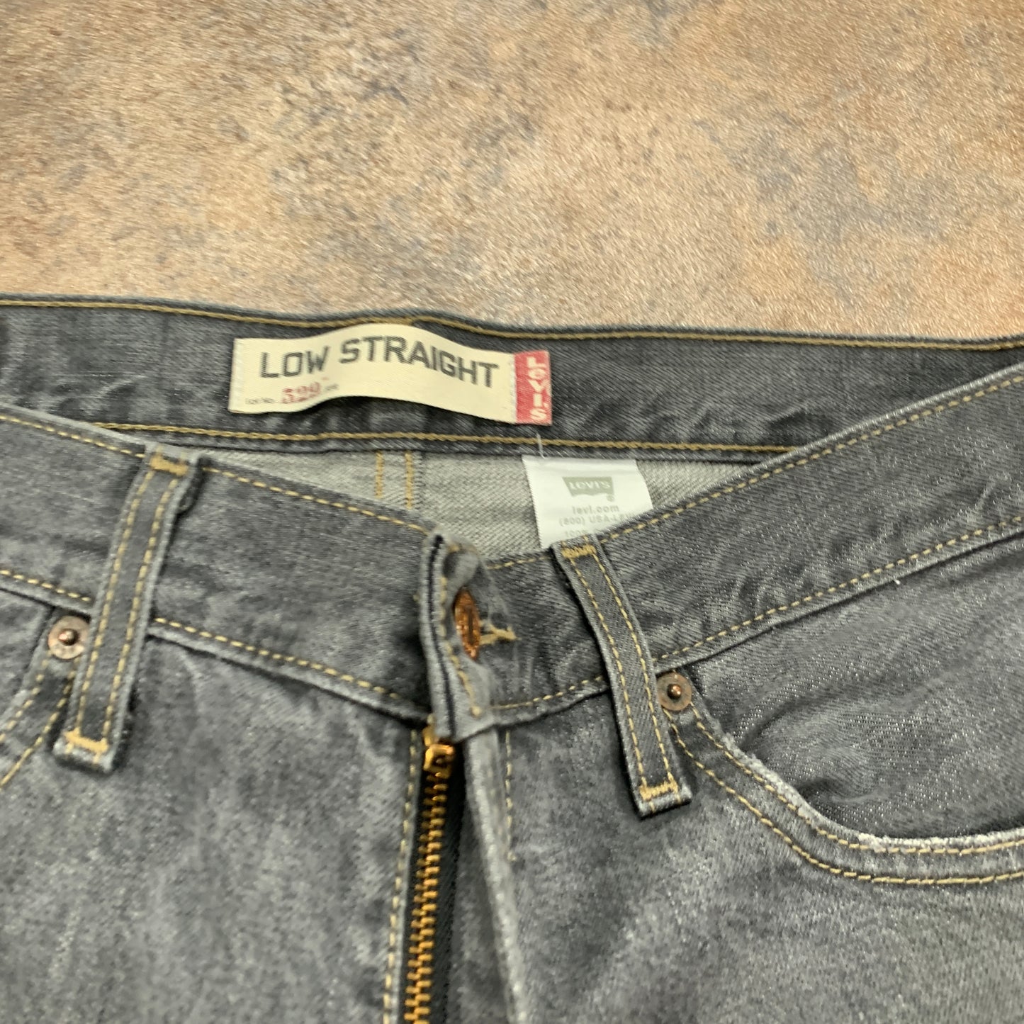 Vintage LEVI'S 529 Jeans W32 L32 Mens Relaxed Fit Straight Grey