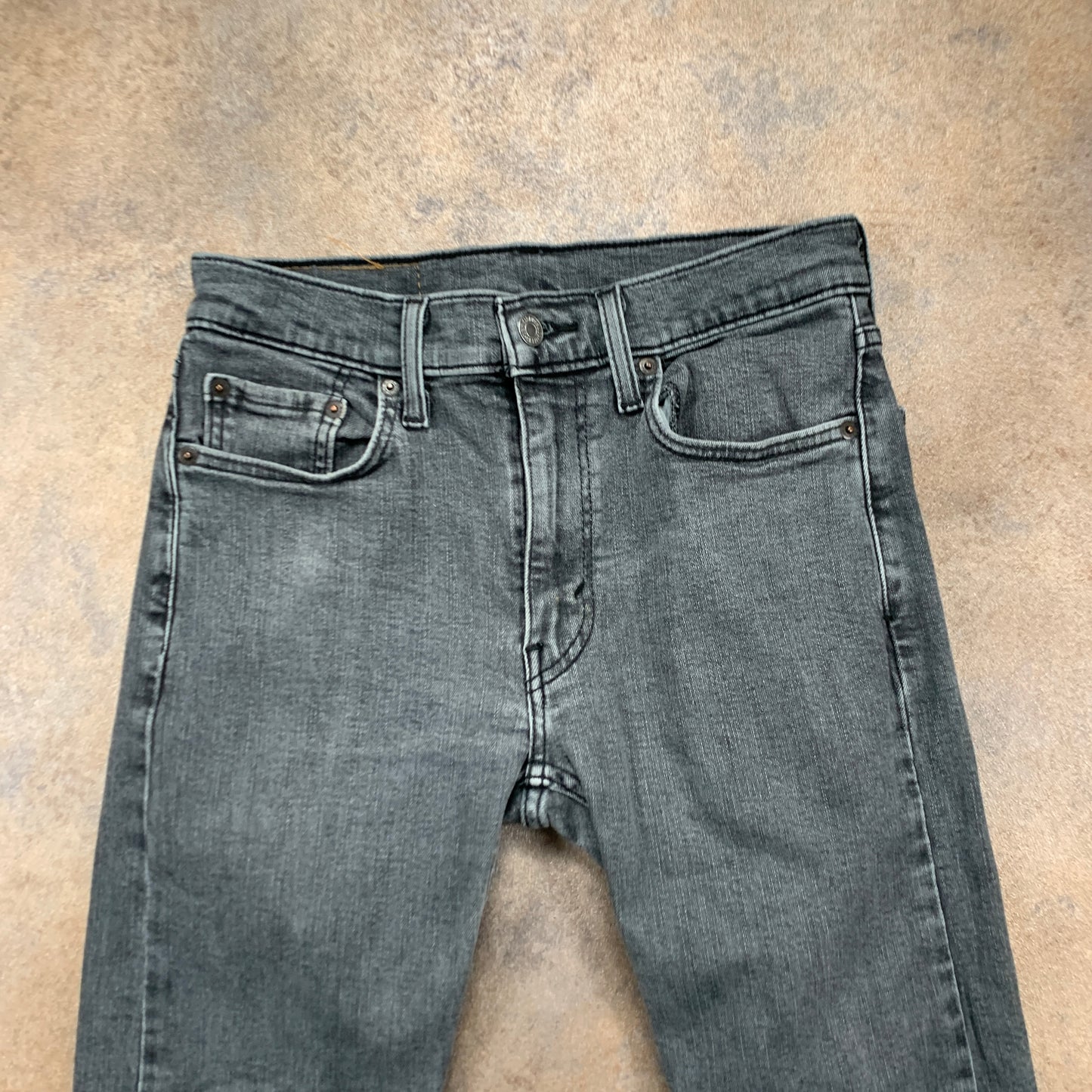 LEVI'S 519 Jeans W30 L30 Mens Skinny Fit Grey