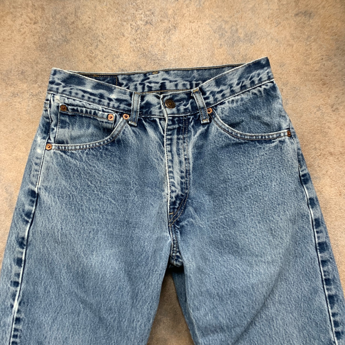 Vintage LEVI'S 521 Jeans W28 L28 Mens Regular Fit Straight Blue