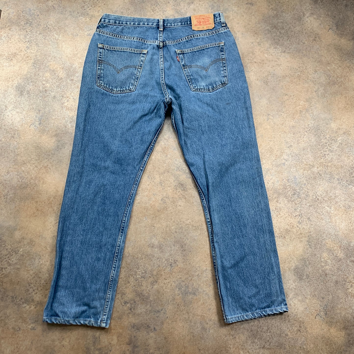 Vintage LEVI'S 581 Jeans W36 L30 Mens Regular Fit Straight Blue