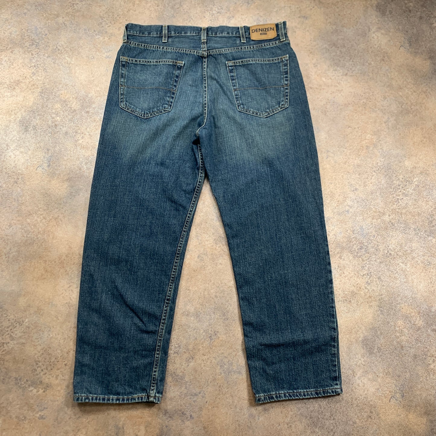 LEVI'S Denizen Jeans W38 L30 Mens Relaxed Fit Straight Blue