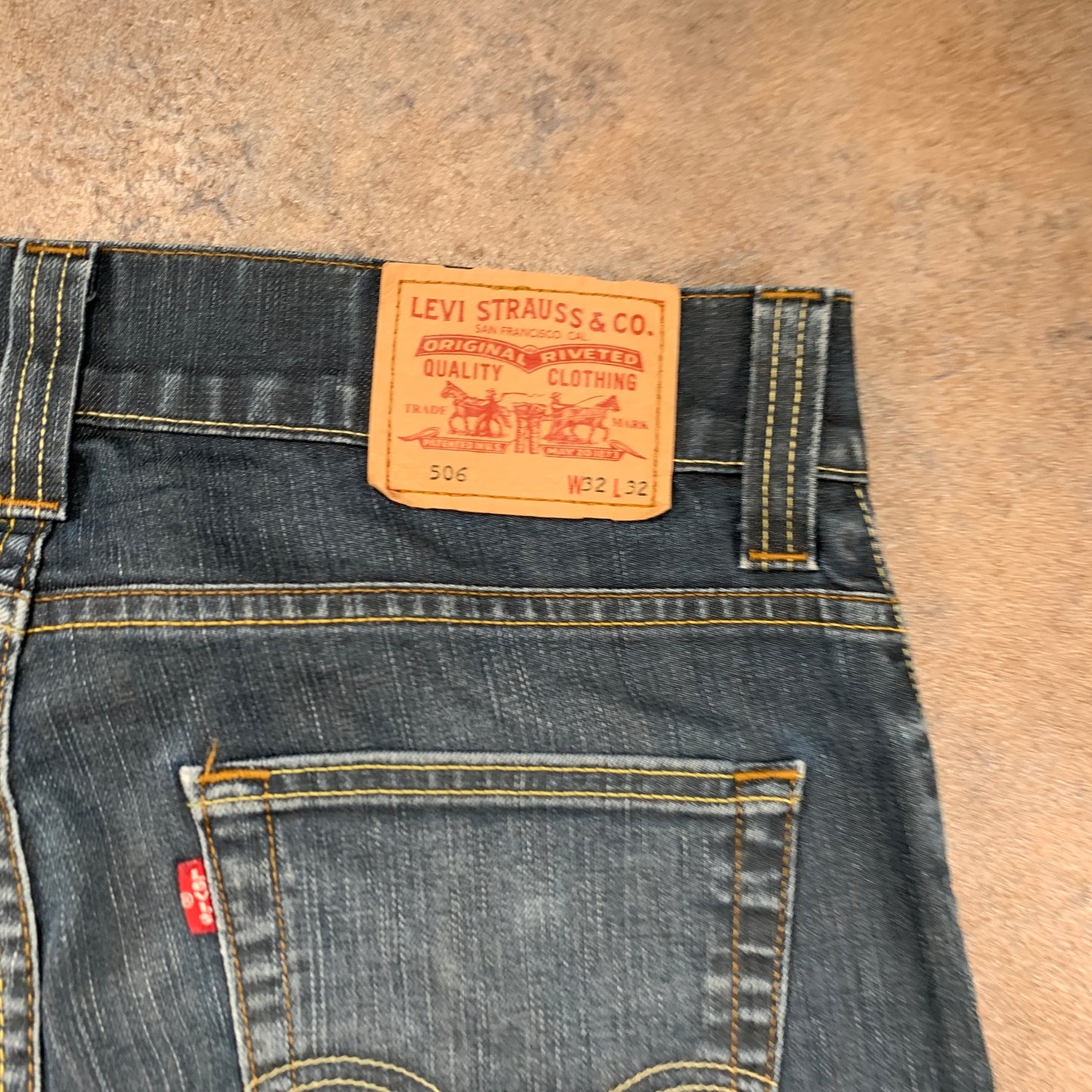 Vintage LEVI'S 506 Jeans W32 L32 Mens Regular Fit Straight Blue