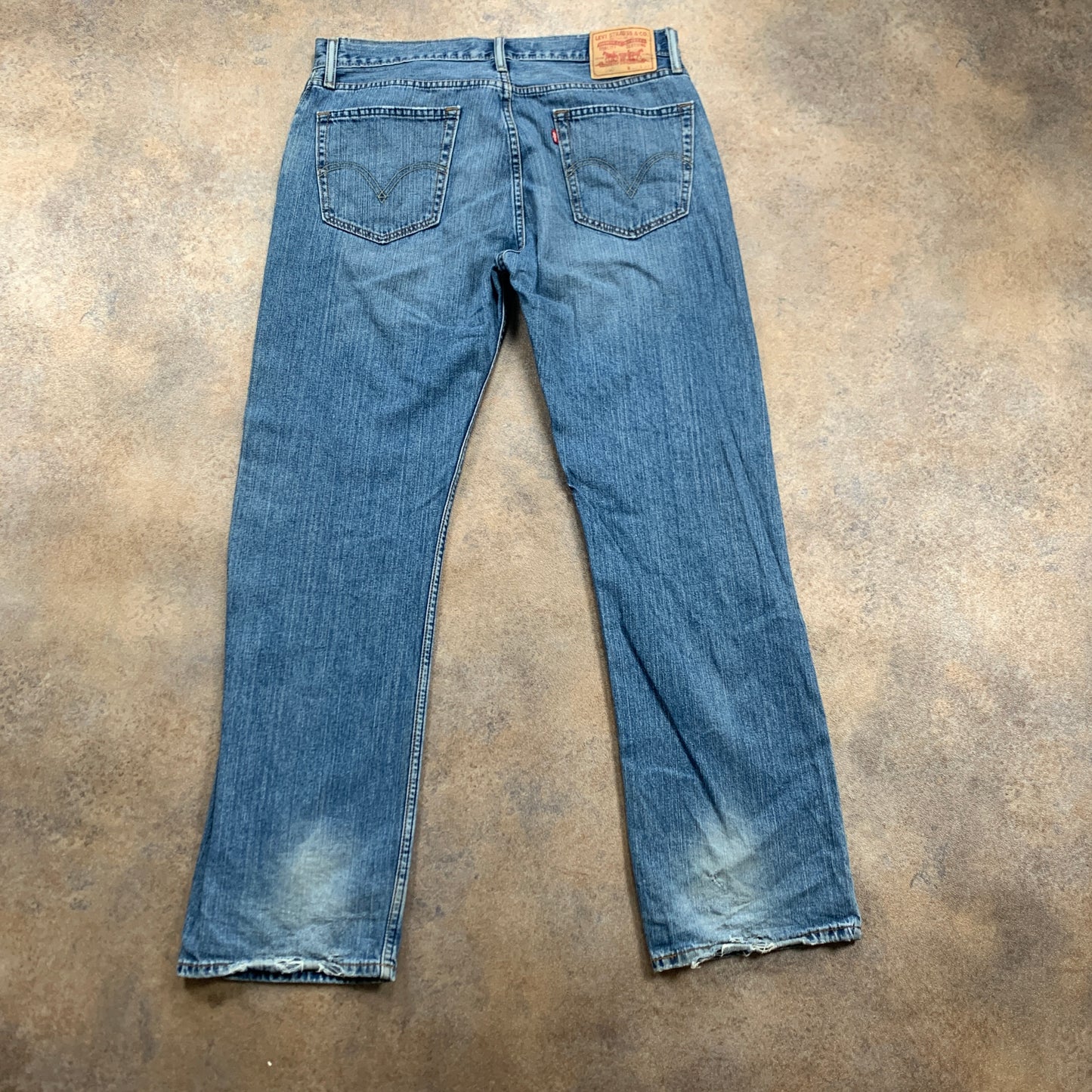 Vintage LEVI'S 505 Jeans W36 L32 Mens Regular Fit Straight Blue