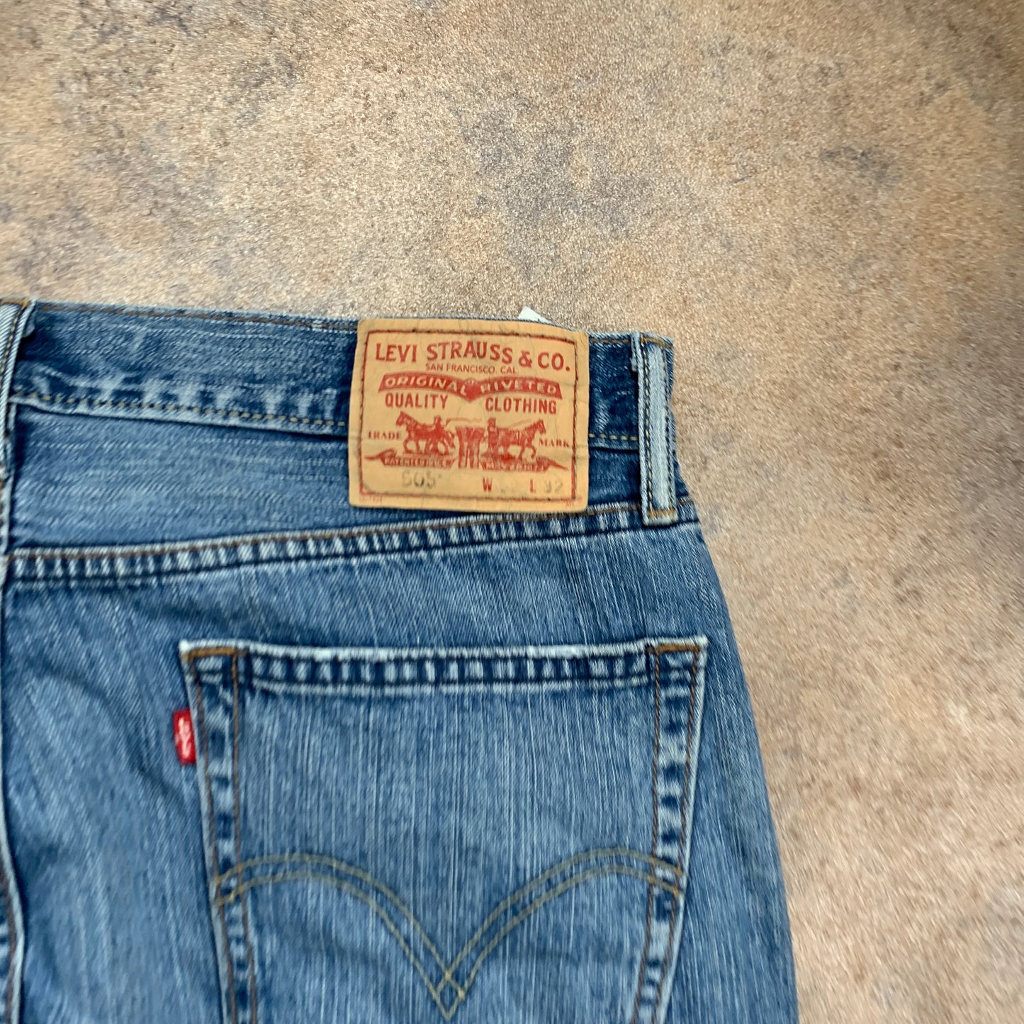 Vintage LEVI'S 505 Jeans W36 L32 Mens Regular Fit Straight Blue