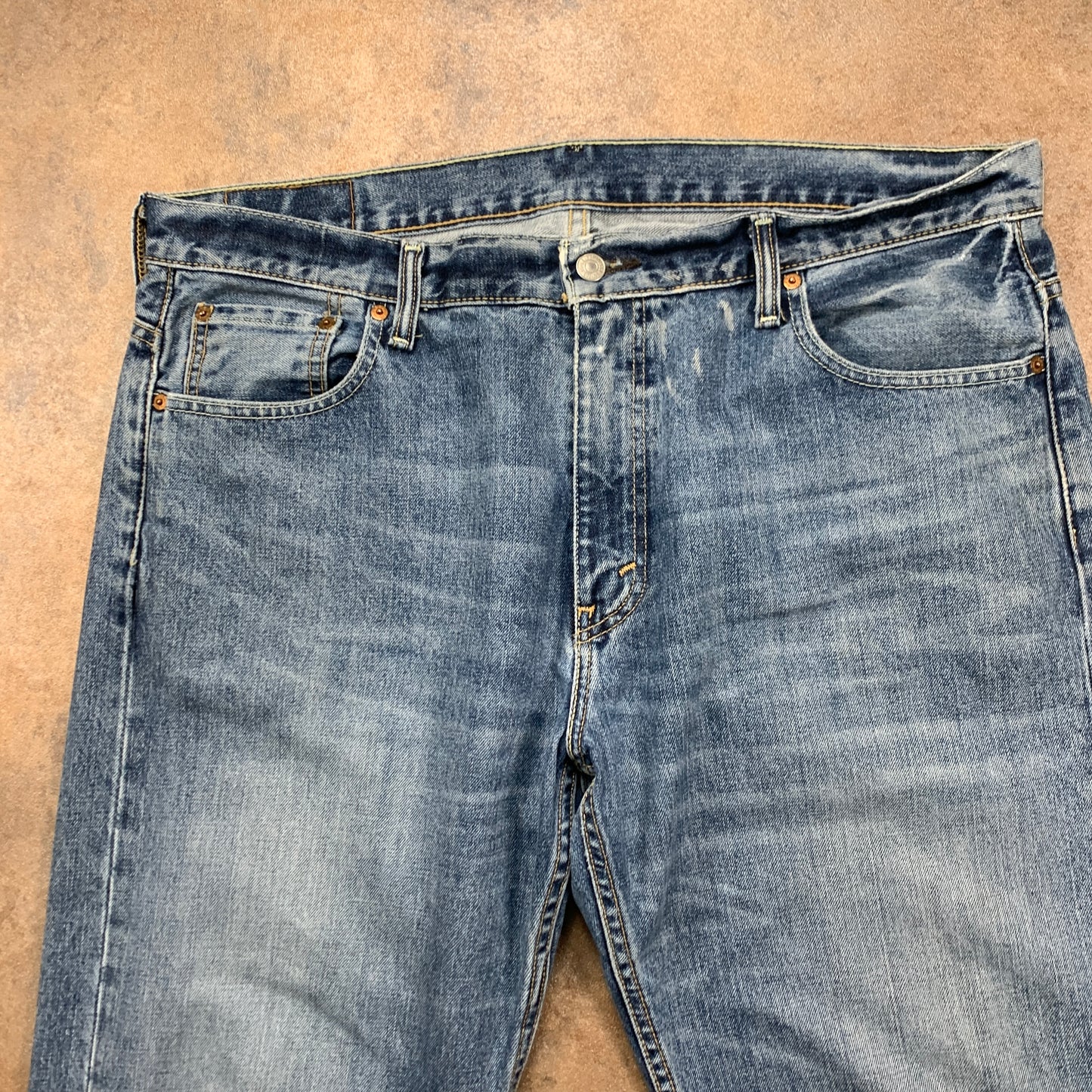 LEVI'S 569 Jeans W38 L32 Mens Relaxed Fit Straight Blue