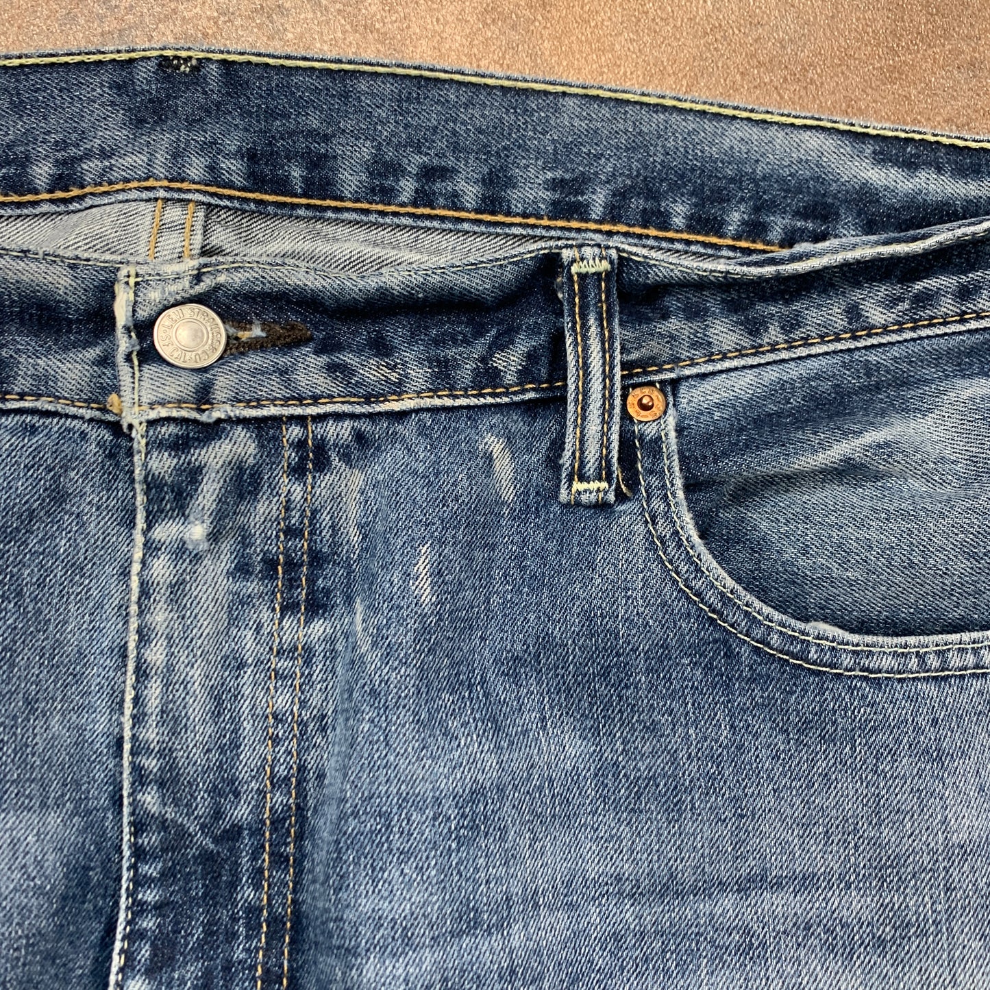 LEVI'S 569 Jeans W38 L32 Mens Relaxed Fit Straight Blue